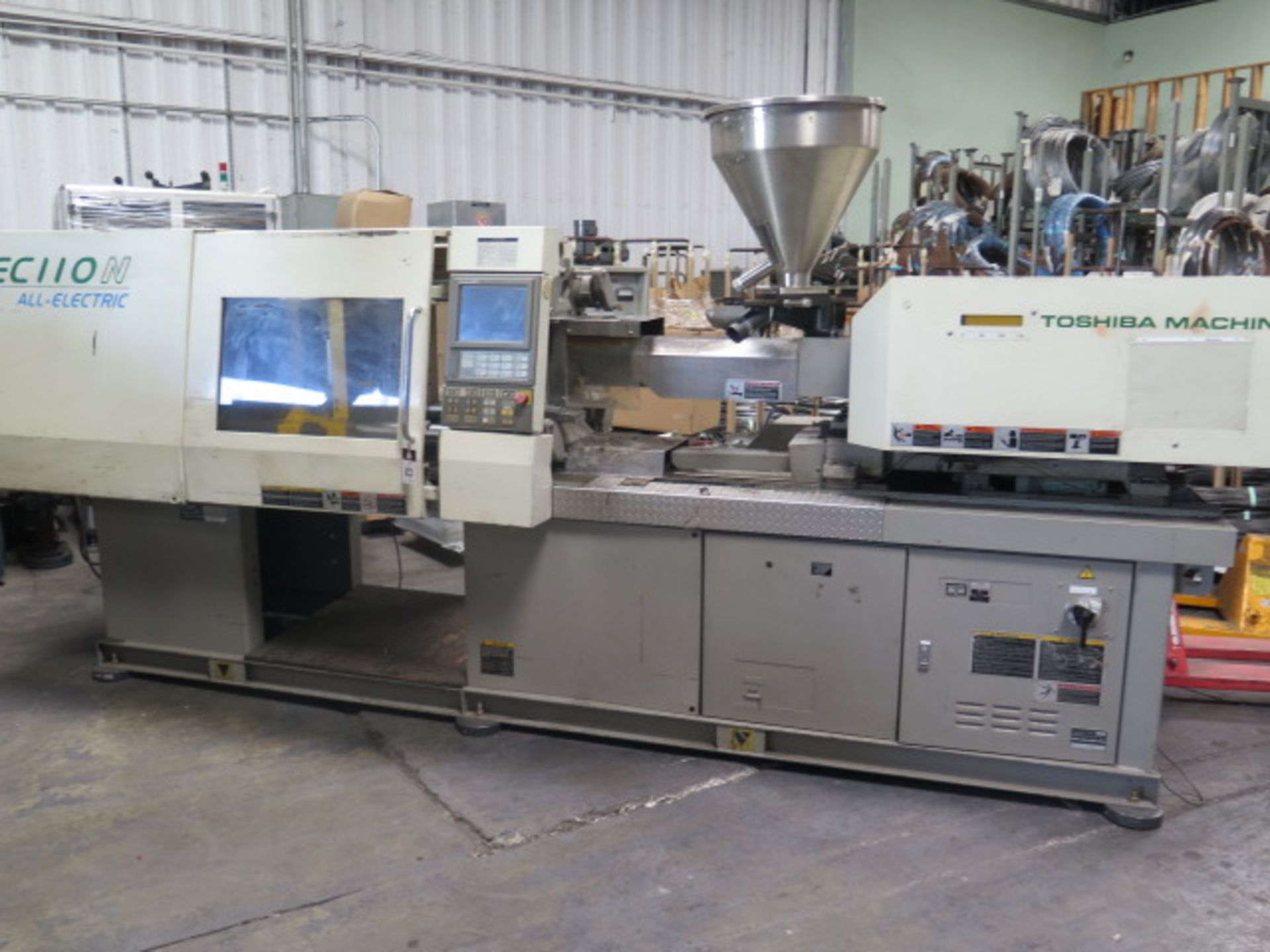 Toshiba EC110NV21-2 110 Ton CNC All Electric Plastic Injection Molding Machine s/n B1J138,SOLD AS IS