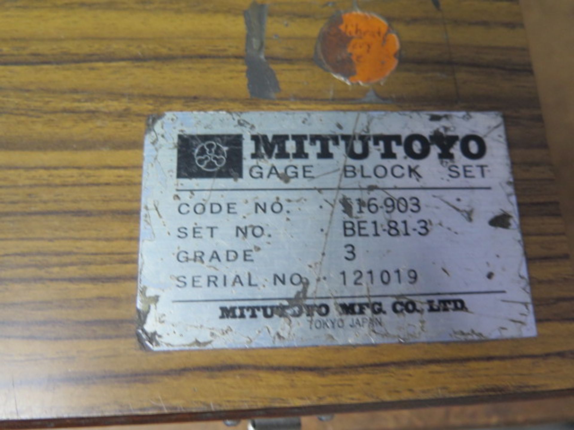 Mitutoyo Gage Block Set (SOLD AS-IS - NO WARRANTY) - Image 5 of 5