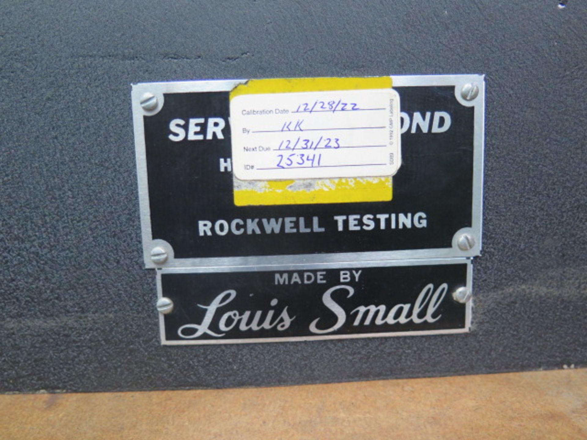 Service Diamond / Louis Small Rockwell Hardness Tester (SOLD AS-IS - NO WARRANTY) - Image 8 of 8