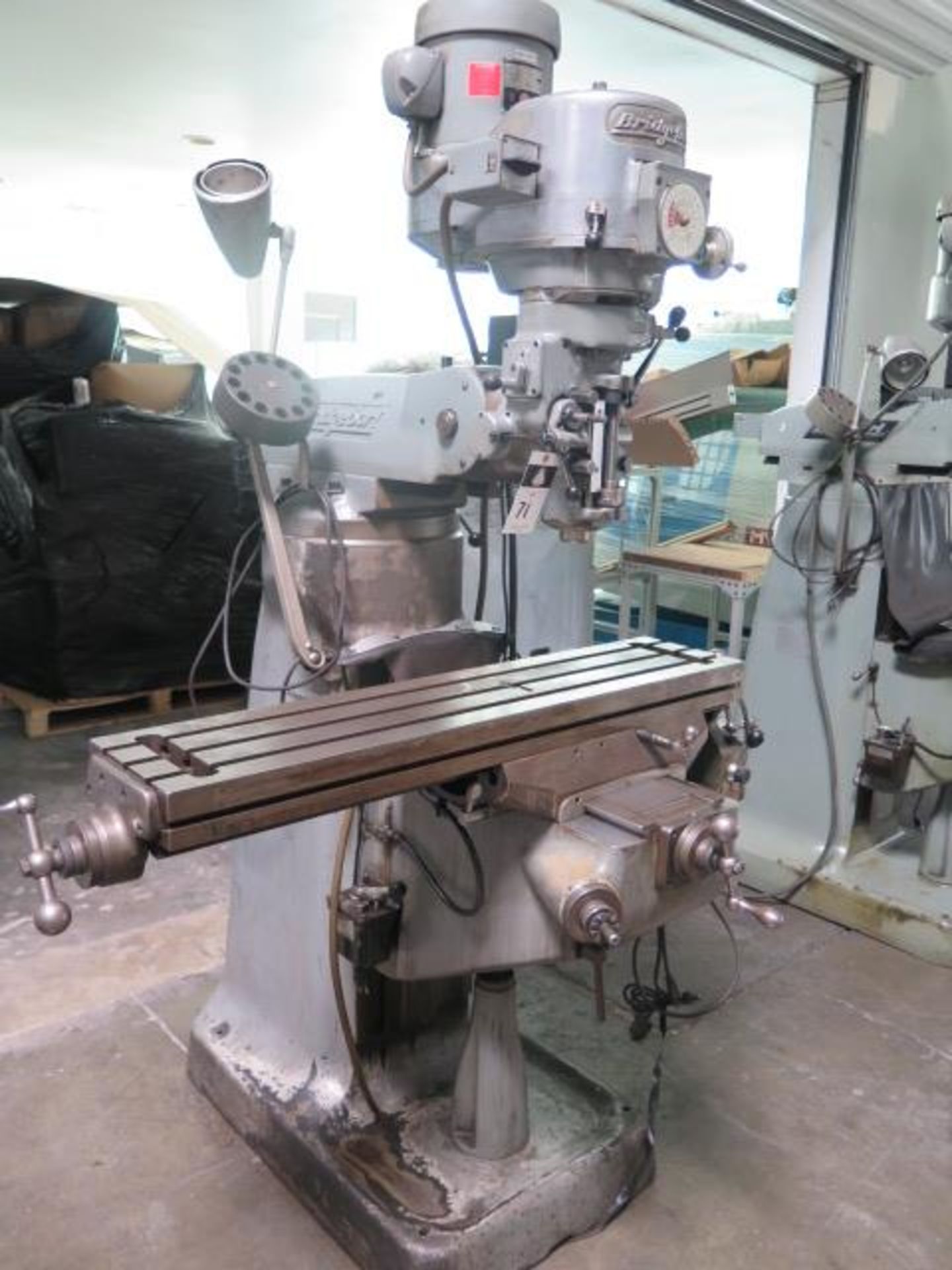 Bridgeport Vertical Mill s/n 166976 w/ DRO, 1.5Hp Motor, 60-4200 Dial RPM, Chrome Ways, SOLD AS IS - Image 2 of 9