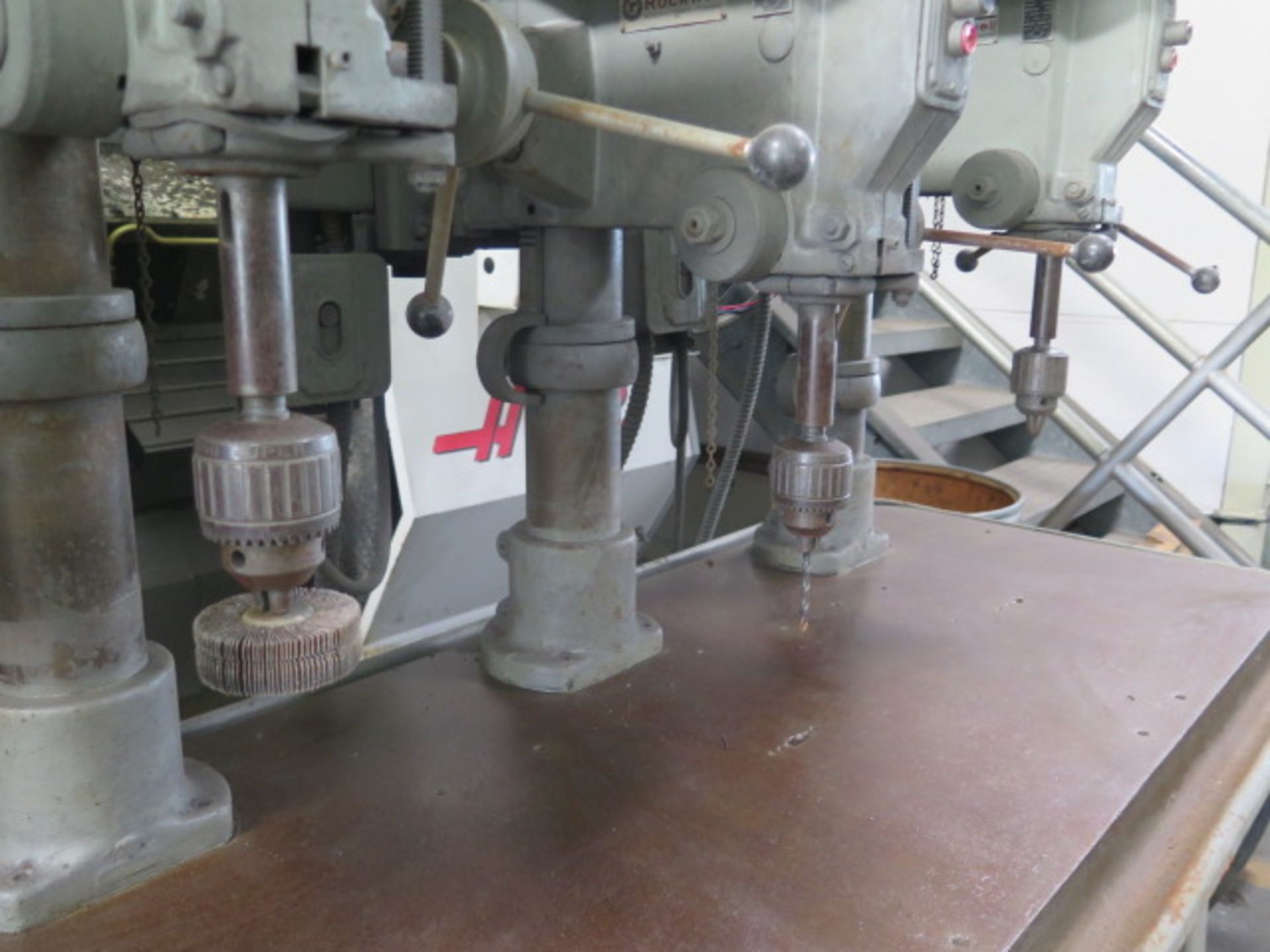 Rockwell 4-Head Gang Drill Press w/ mdl. 17-600 5-Speed Head Heads (SOLD AS-IS - NO WARRANTY) - Image 6 of 8