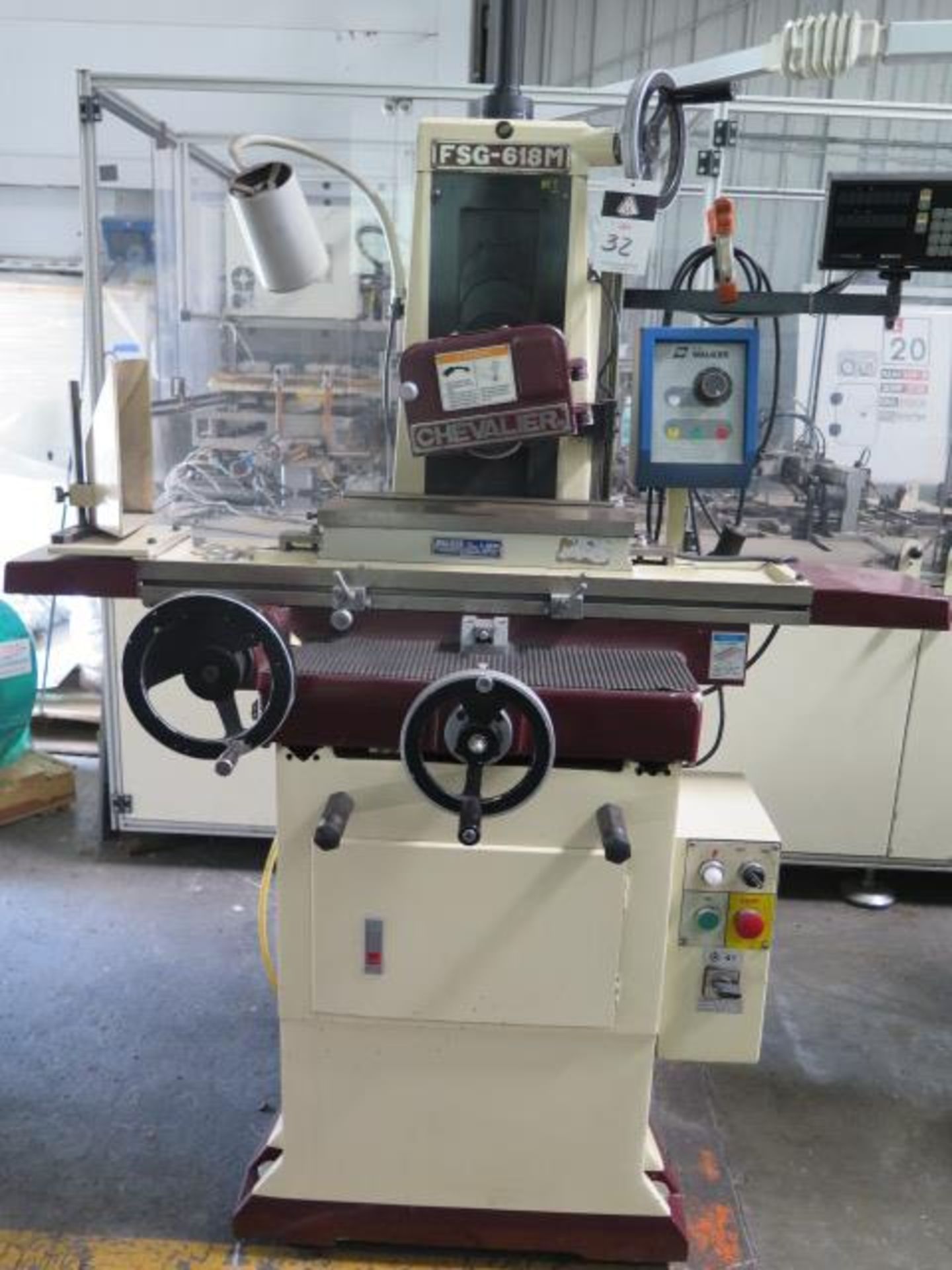 Falcon Chevalier FSG-618M 6” x 18” Surface Grinder s/n A3851006 w/ Sony LG10 DRO, SOLD AS IS