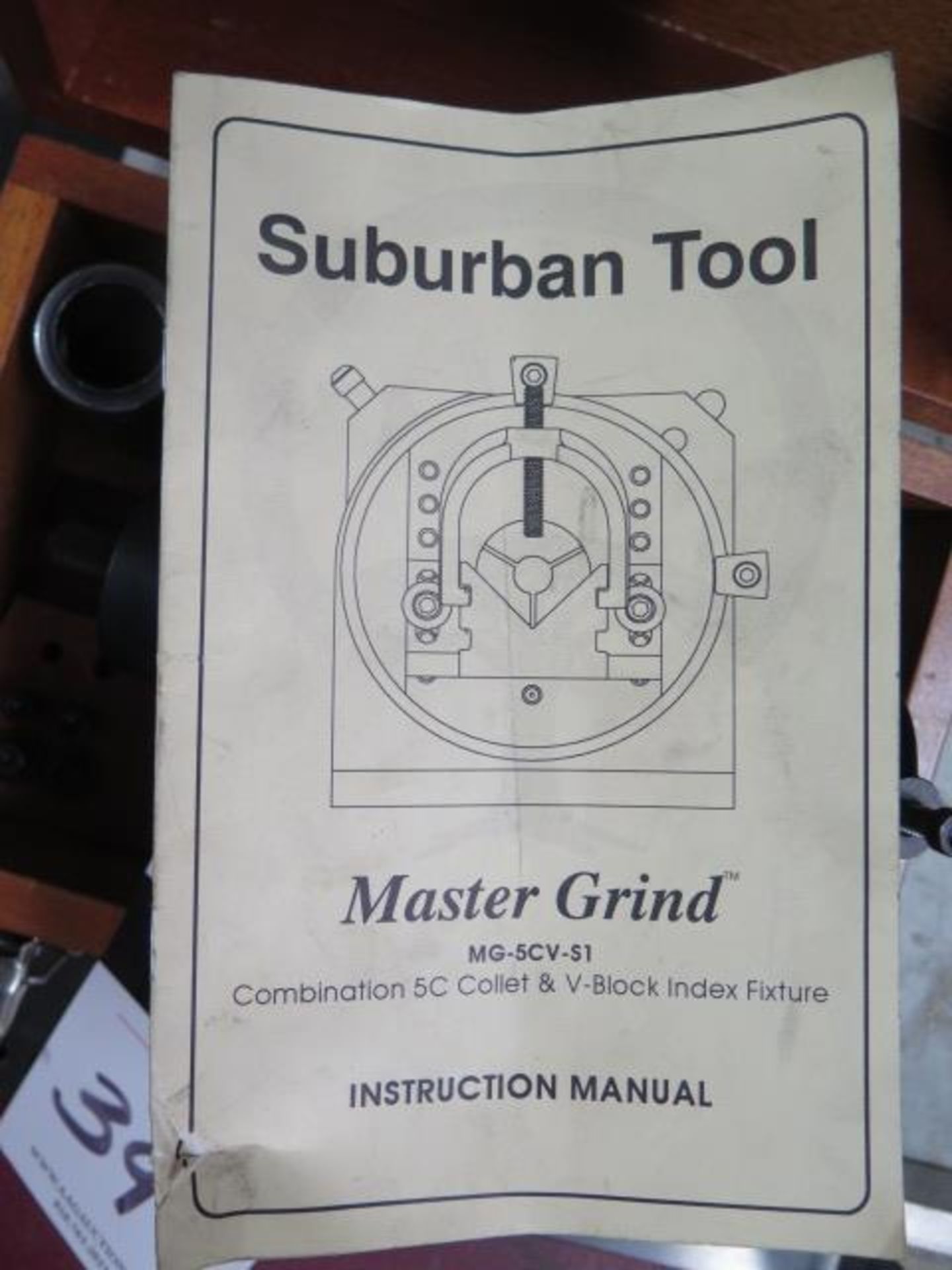 Suburban Master-Grind 5C/V-Block Rotary Fixture w/ Base Plate and Mill Center (SOLD AS-IS - NO - Image 9 of 9
