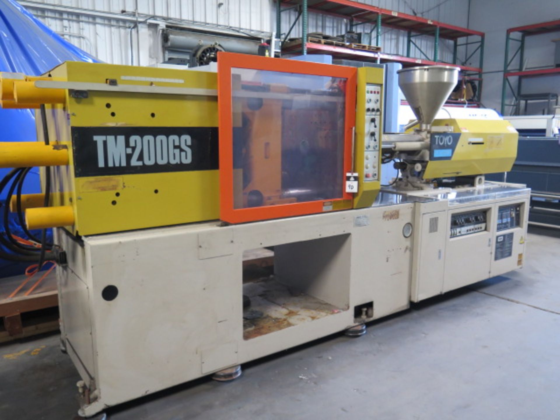 Toyo Machine “Plastar TM-200GS” 200 Ton Plastic Injection Molding Machine s/n 1033033, SOLD AS IS