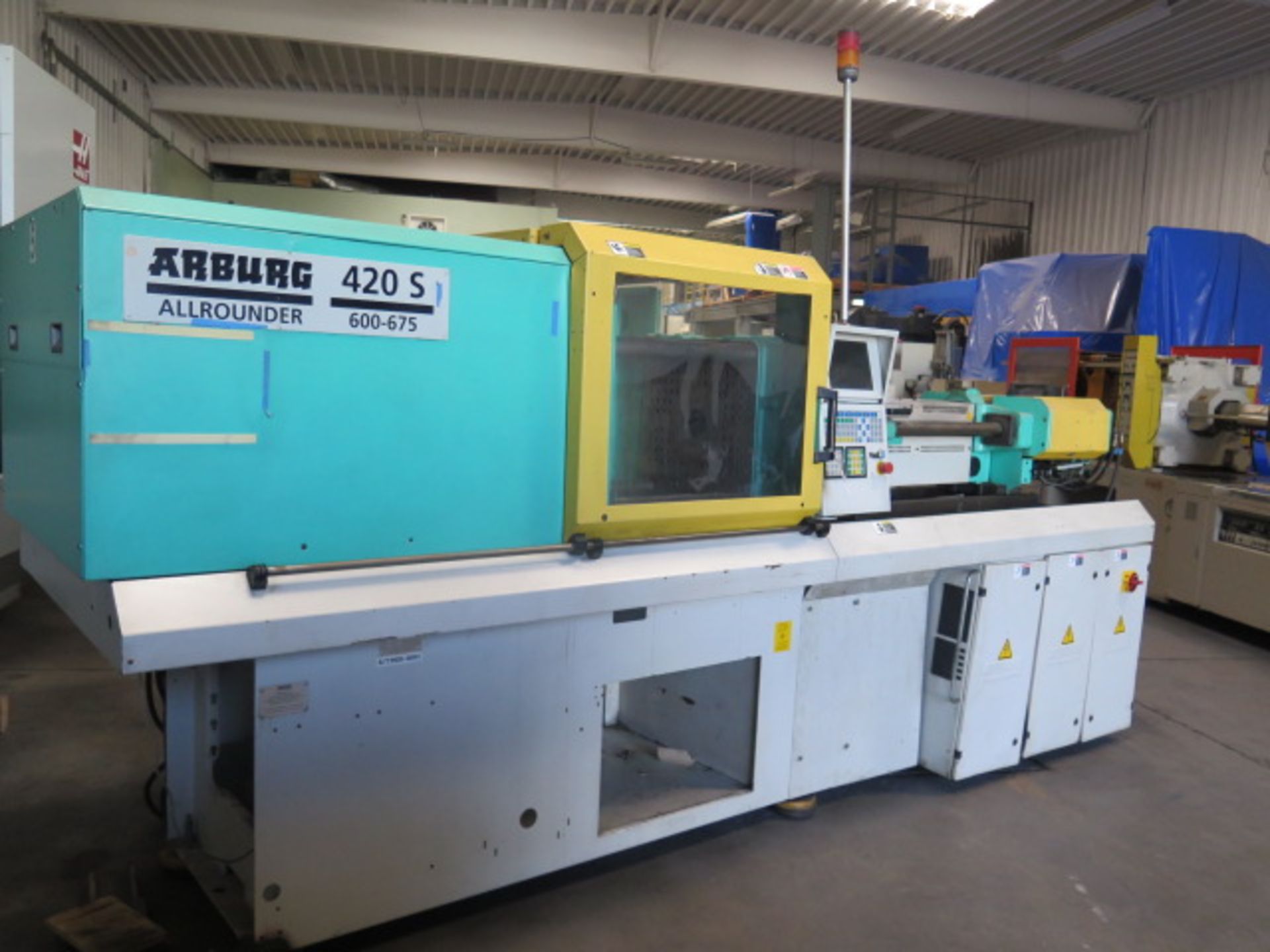 Arburg 420S Allrounder 600-675 67 CNC Ton Plastic Injection Molding Machine s/n 176654, SOLD AS IS - Image 5 of 16