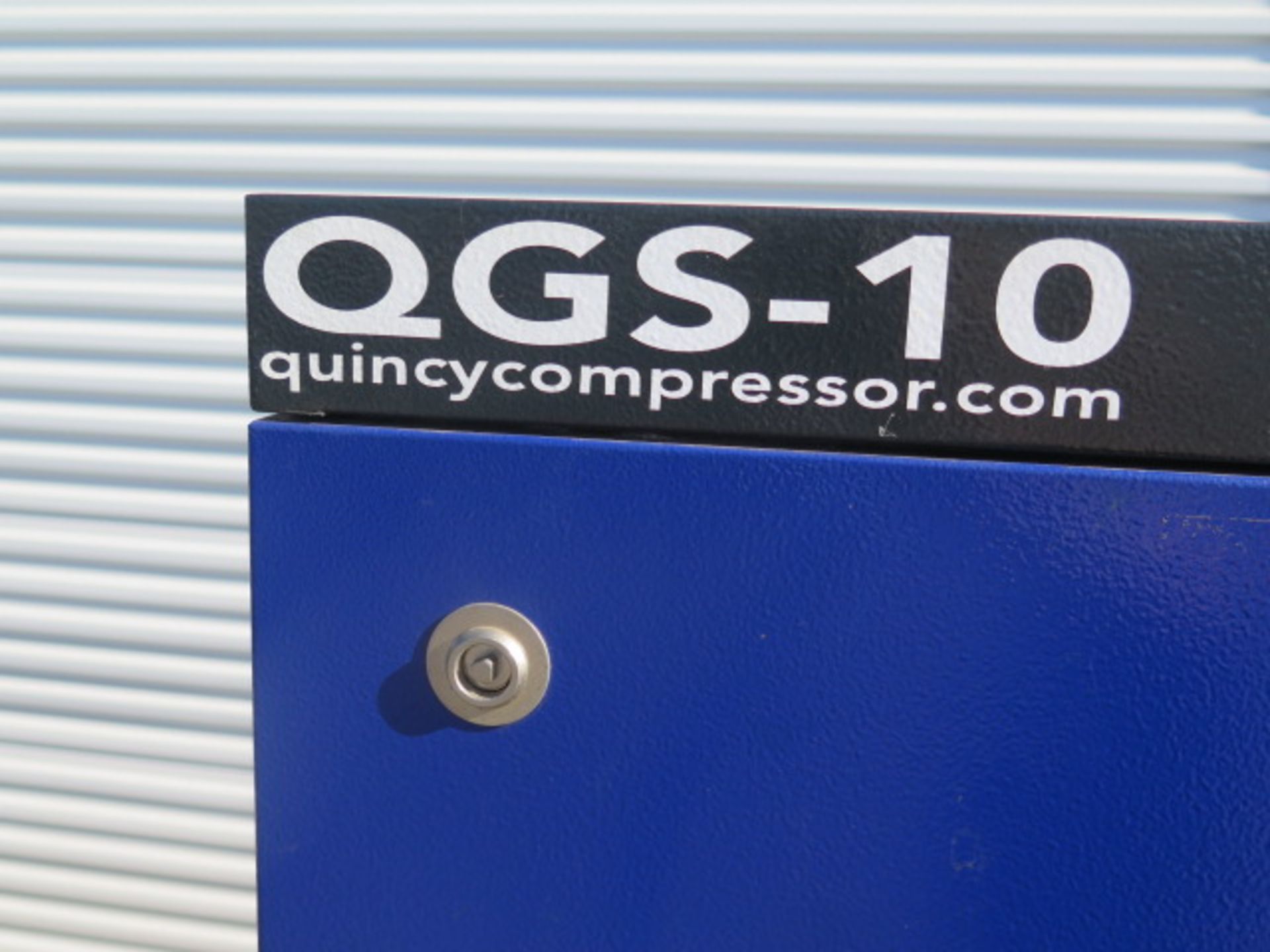 2019 Quincy QGS-10 DT120 10Hp Rotary Air Comp s/n ITJ234684 w/ Dig Controls, Low Hours, SOLD AS IS - Image 6 of 9