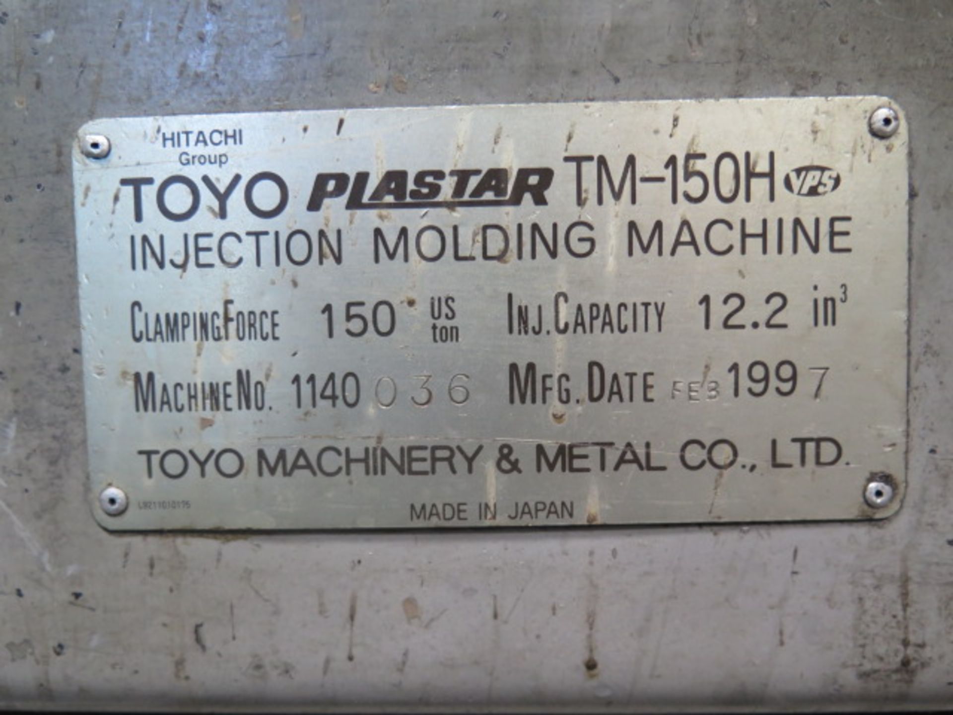 1997 Toyo Machine “Plastar TM-150H” 150 Ton CNC Plastic Injection Molding s/n 1140036, SOLD AS IS - Image 19 of 19