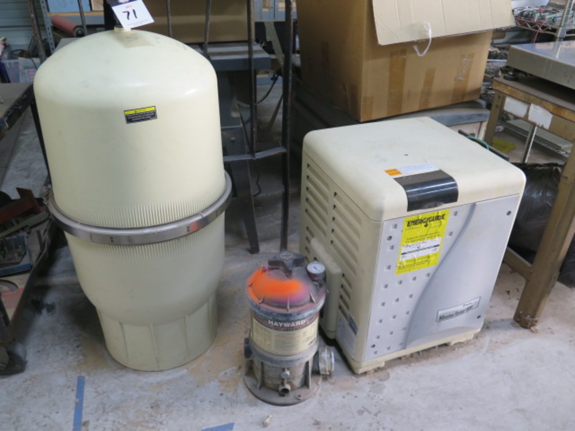 2008 Pentair HTR 400 Master-Temp Gas Pool Heater and Pentair “Clean & Clear Plus Pool Filter (SOLD