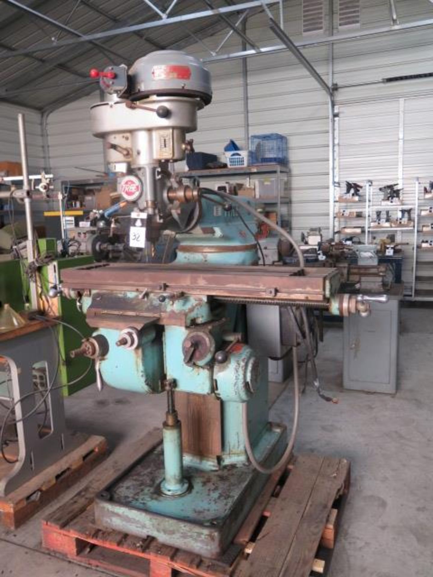 Tree 2UVR Vertical Mill w/ 1.5 Hp Motor, 60-3300 RPM, Power Feeds, 10 ½” x 42”, SOLD AS IS