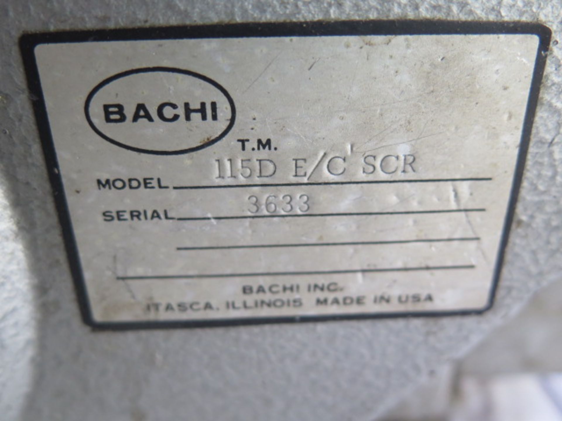 Bachi mdl. 115D E/C SCR Coil Winder s/n 3633 and Bachi Winder Parts (SOLD AS-IS - NO WARRANTY) - Image 13 of 13