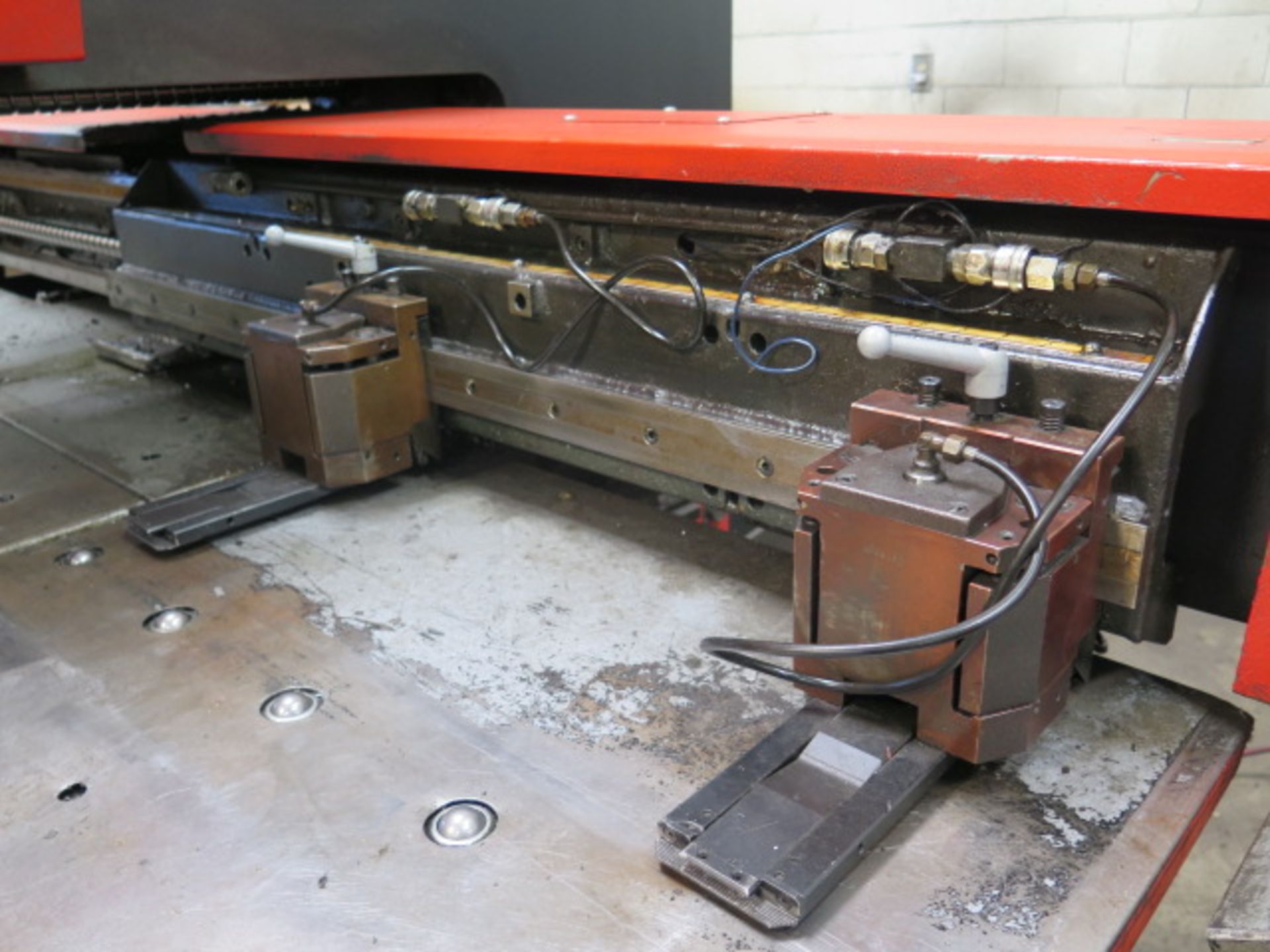 1990 Amada PEGA-345 30-Ton CNC Turret Punch s/n AQ450083 w/ 04P-C Controls, 40-Station, SOLD AS IS - Image 8 of 21