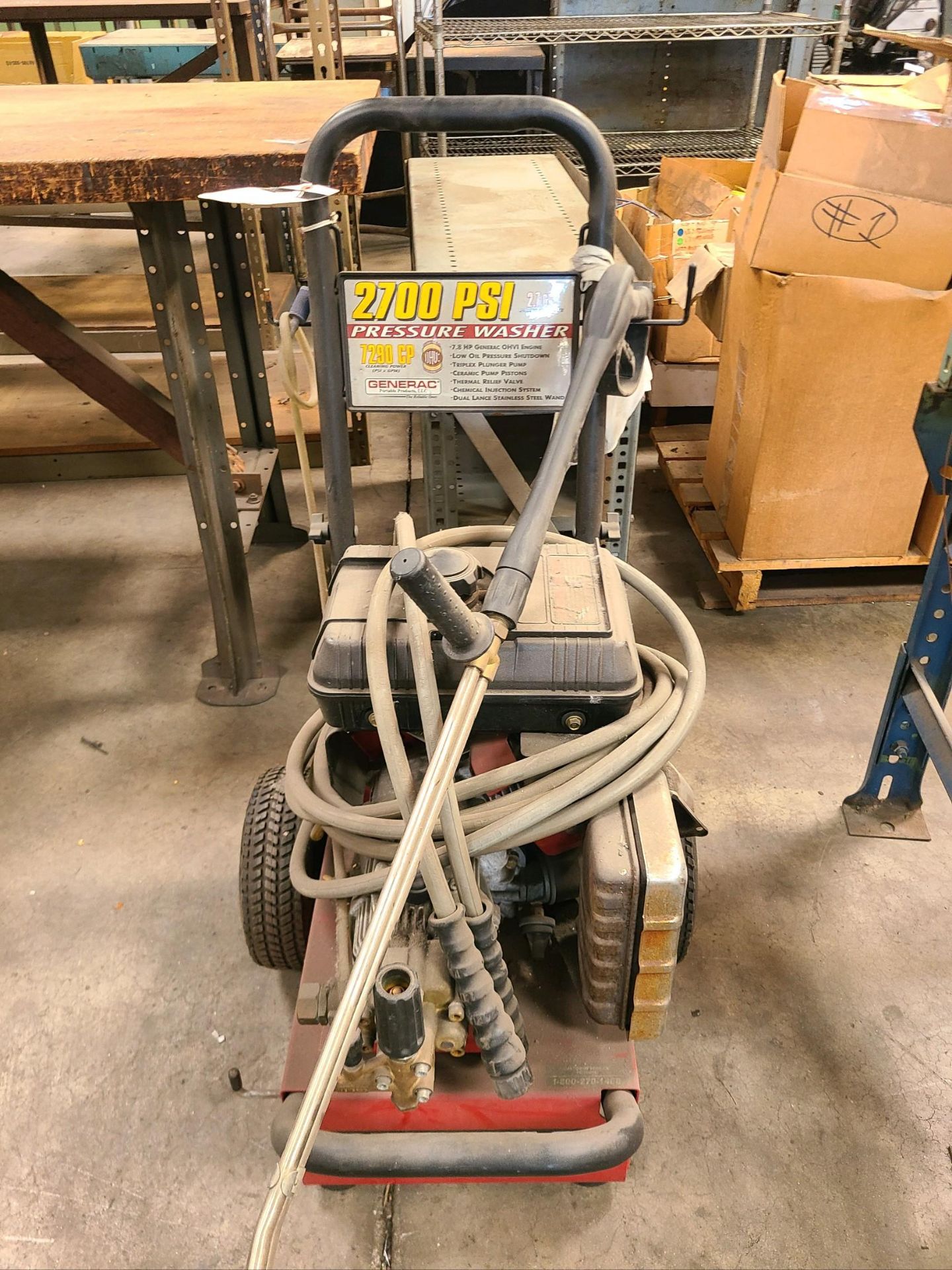 Generac 2700psi Pressure Washer (SOLD AS-IS - NO WARRANTY)
