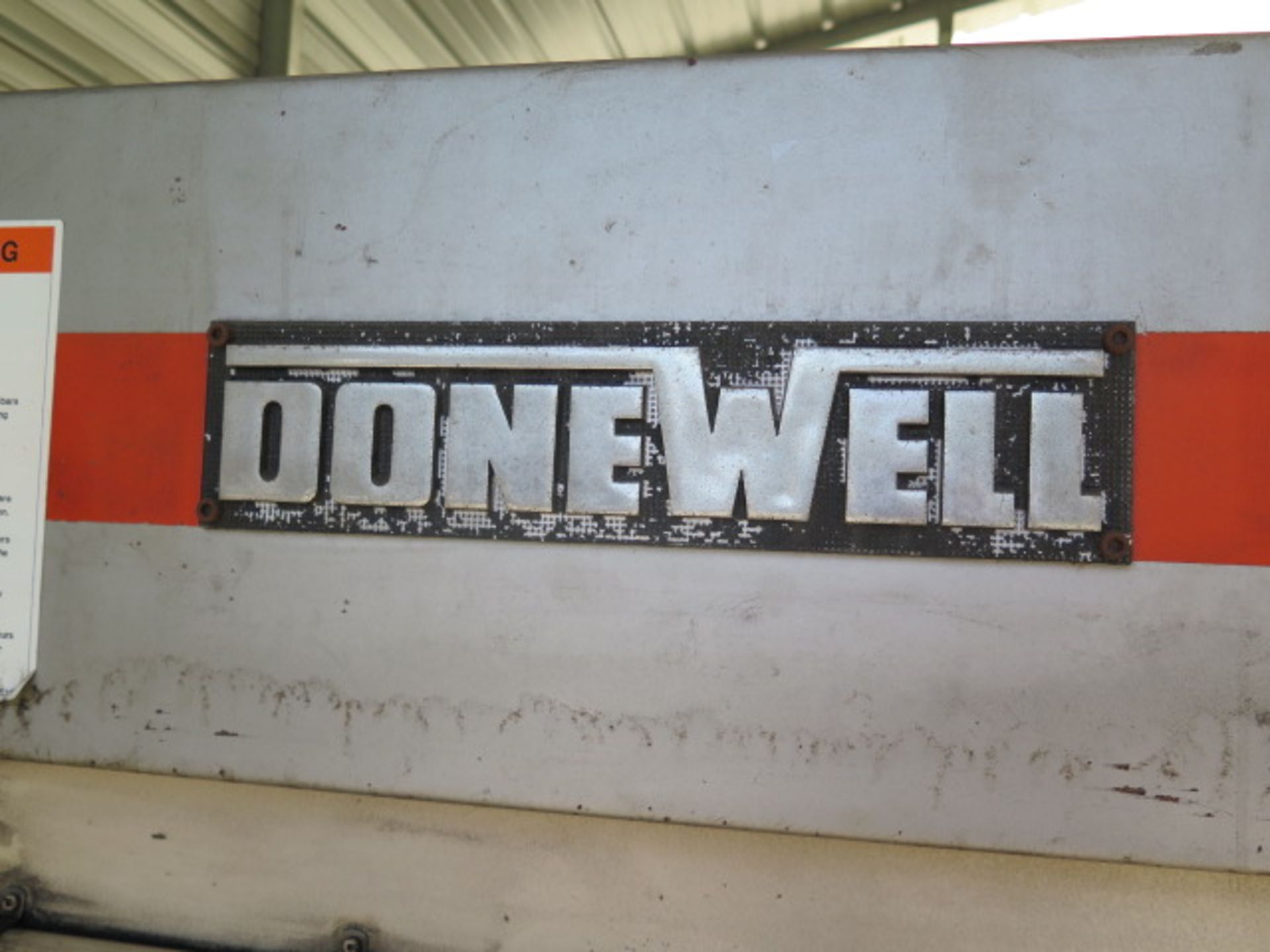 Donewell 17-1300 17 Ton x 51” CNC Hyd Press Brake (NEEDS ELECTRICAL - WAS VANDALIZED) SOLD AS IS - Image 3 of 12