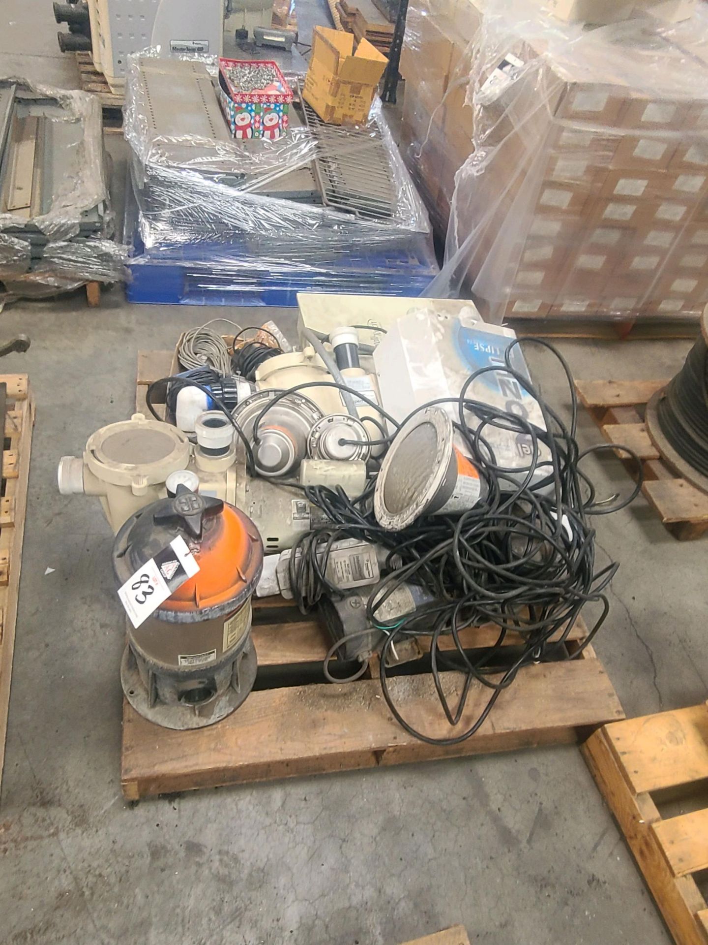 Pallet of Misc Pool Pumps and Accessories (SOLD AS-IS - NO WARRANTY)