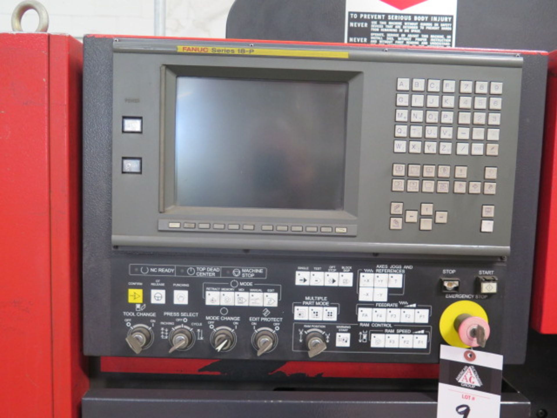 1998 Amada VIPROS 358 King II 30-Ton CNC Turret Punch Press s/n 35840083 w/ Fanuc 18-P, SOLD AS IS - Image 5 of 18