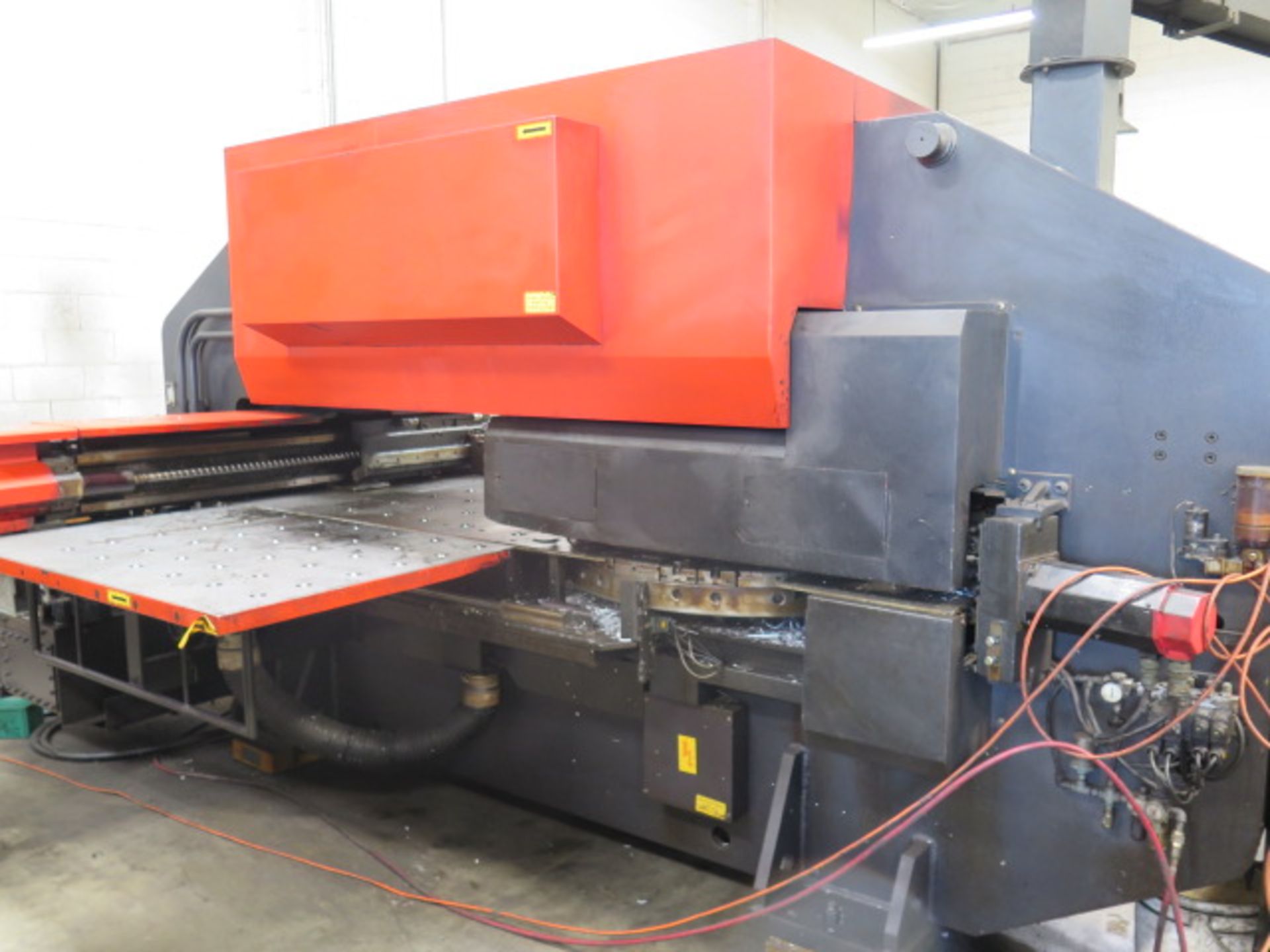 1990 Amada PEGA-345 30-Ton CNC Turret Punch s/n AQ450083 w/ 04P-C Controls, 40-Station, SOLD AS IS - Image 13 of 21