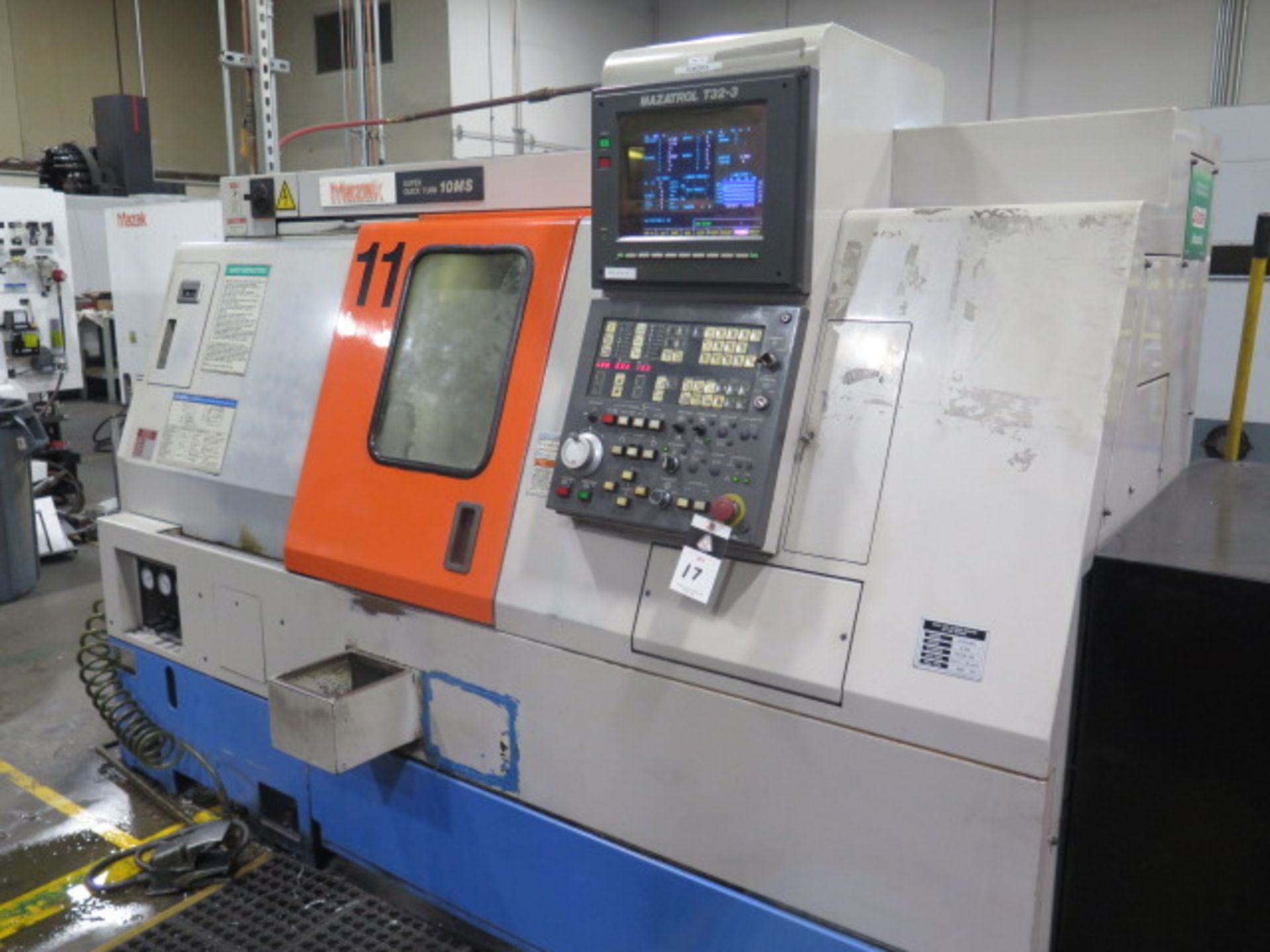 Mazak SQT10MS Live Turret - Sub Spindle CNC Turning Center s/n 106890 w/ Mazak T32-3, SOLD AS IS - Image 2 of 18