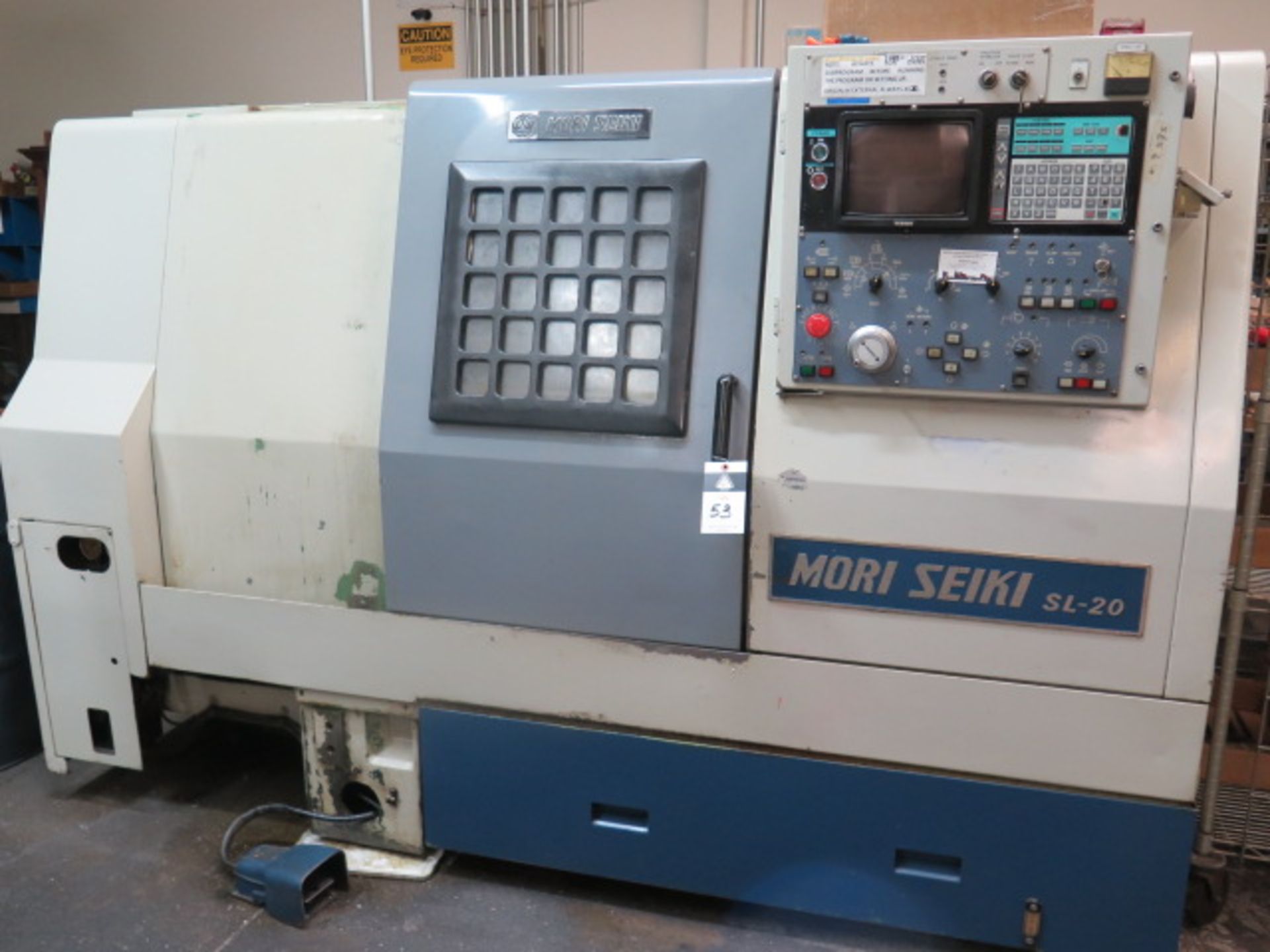 Mori Seiki SL-20 CNC Turning Center s/n 7 w/ Yasnac Controls, 10-Station Turret, SOLD AS IS