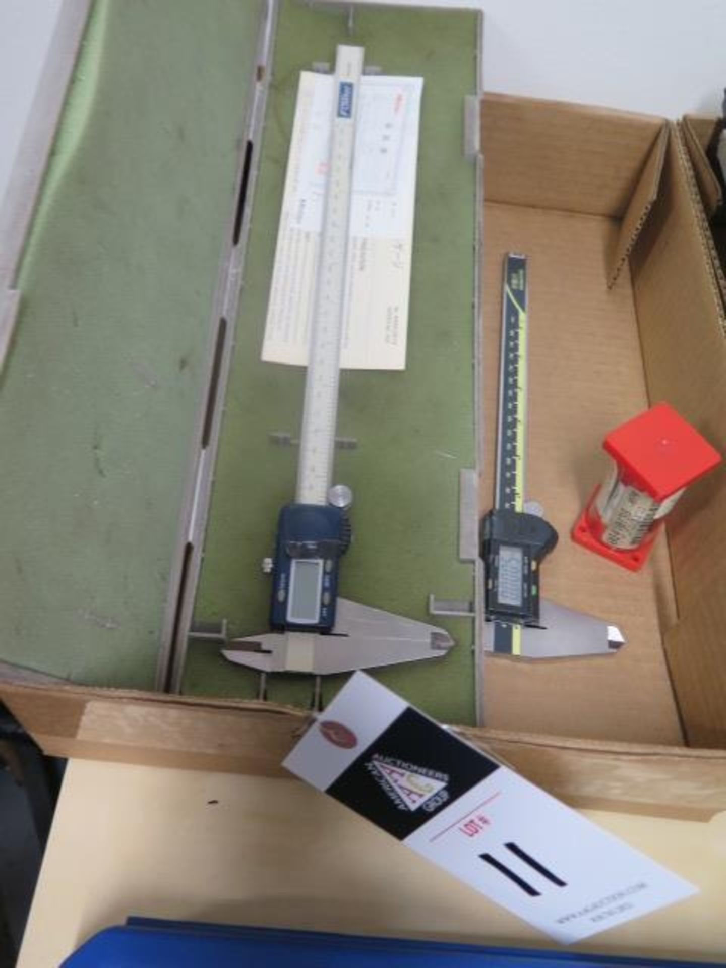 Fowler 12" Digital and Mitutoyo 8" Digital Calipers (2) (SOLD AS-IS - NO WARRANTY)