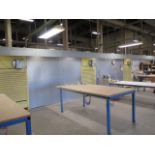 Custom 57’ approx. W x 7 ½’ H x 5 ½’ D 4-Station UCB Filtered Sanding Booth (SOLD AS-IS - NO