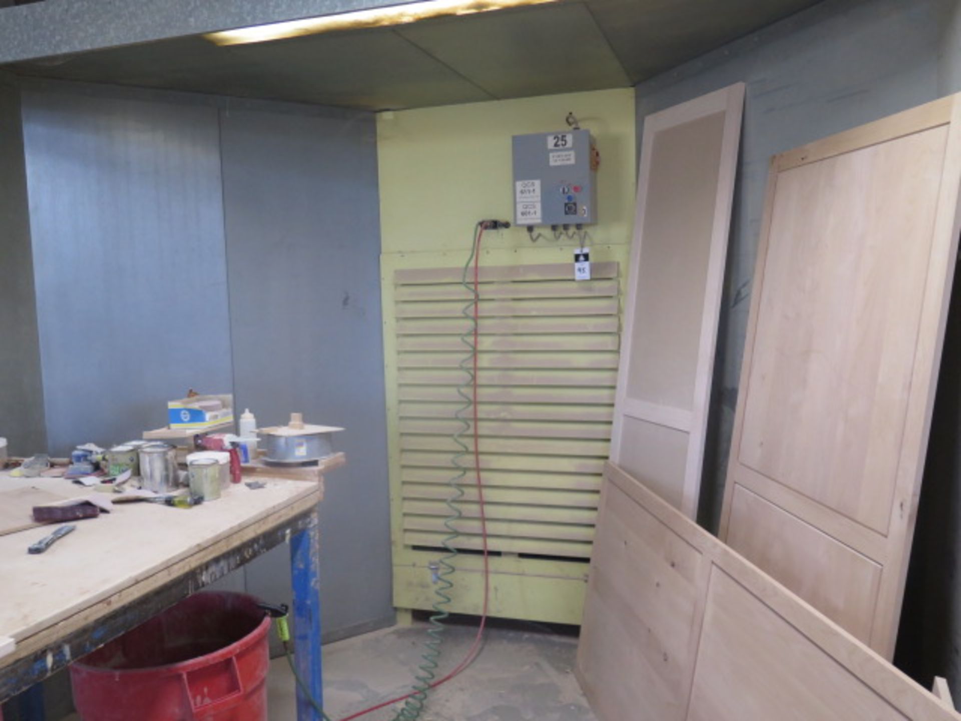 Custom 9 ½’ W x 7 ½’ H x 5 ½’ D UCB Filtered Sanding Booth (SOLD AS-IS - NO WARRANTY) - Image 3 of 5