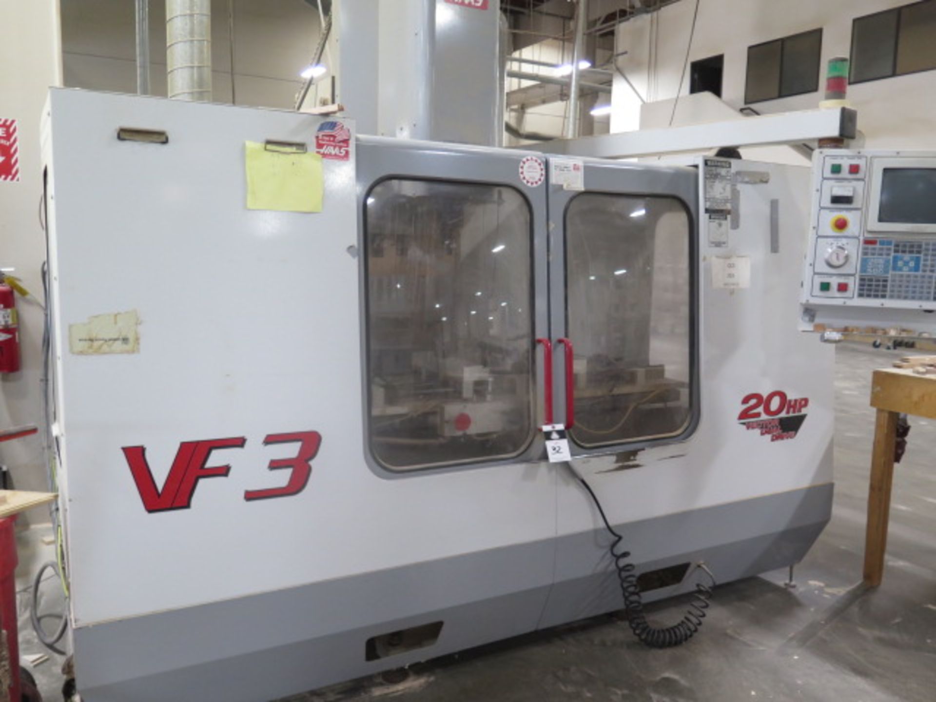 2000 Haas VF-3 CNC VMC s/n 19694 w/ Haas Controls, 20-Station ATC,CAT-40, NO COOLER TANK, SOLD AS IS - Image 2 of 17