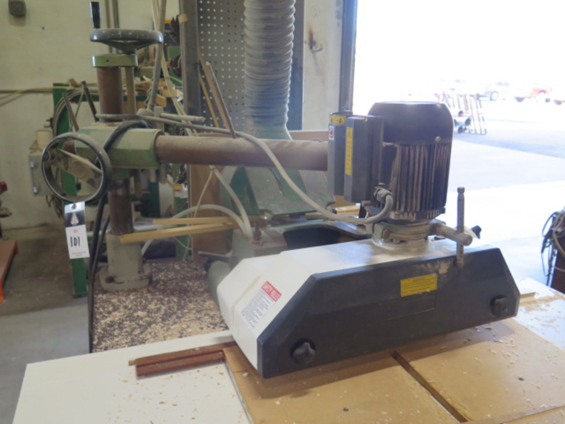 Casadei F-115 Spindle Shaper s/n 84-43-164 w/2900-10,000 RPM, 5-Spd, 4-Roll Power Feeder, SOLD AS IS - Image 4 of 11