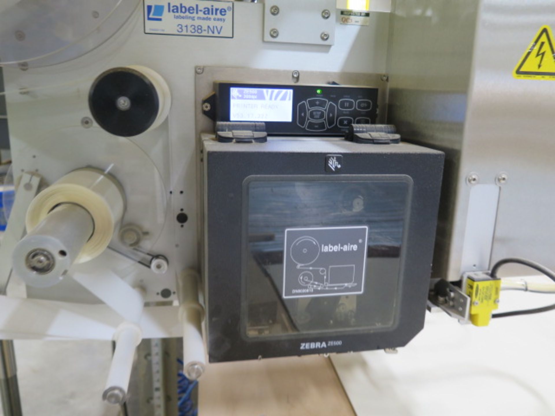 Custom Automatic Parts Labeling System w/ Label-Aire 3138NV-TBZE 534 RH E.TMP 6”ST Label, SOLD AS IS - Image 10 of 11