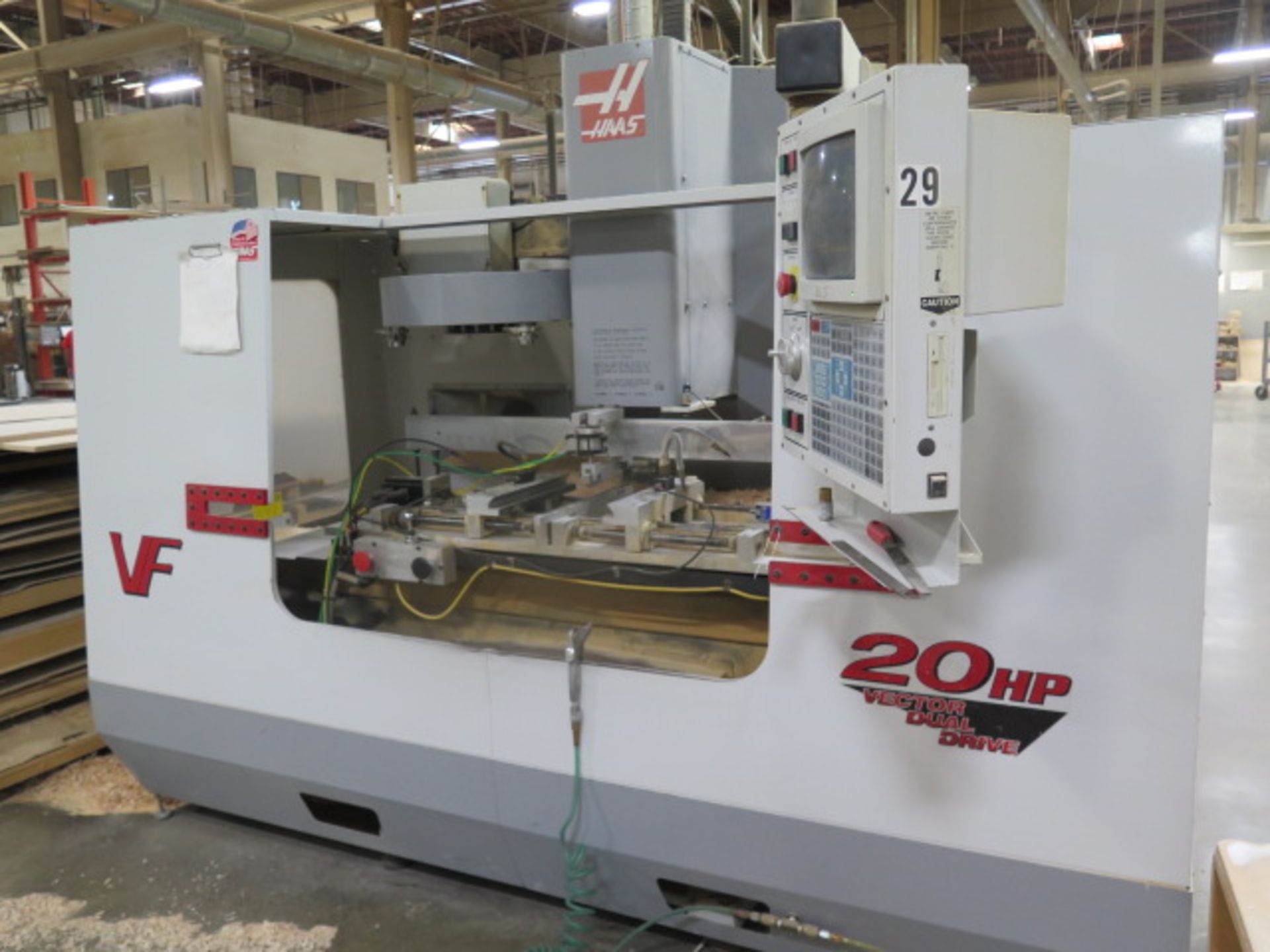 2000 Haas VF-3 CNC VMC s/n 19712 w/ Haas Controls, 20-Station ATC, CAT-40,NO COOLER TANK, SOLD AS IS - Bild 2 aus 17