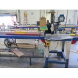 Omga 14” Radial Arm Saw w/ TigerStop 10‘ Programmable Stop System (SOLD AS-IS - NO WARRANTY)
