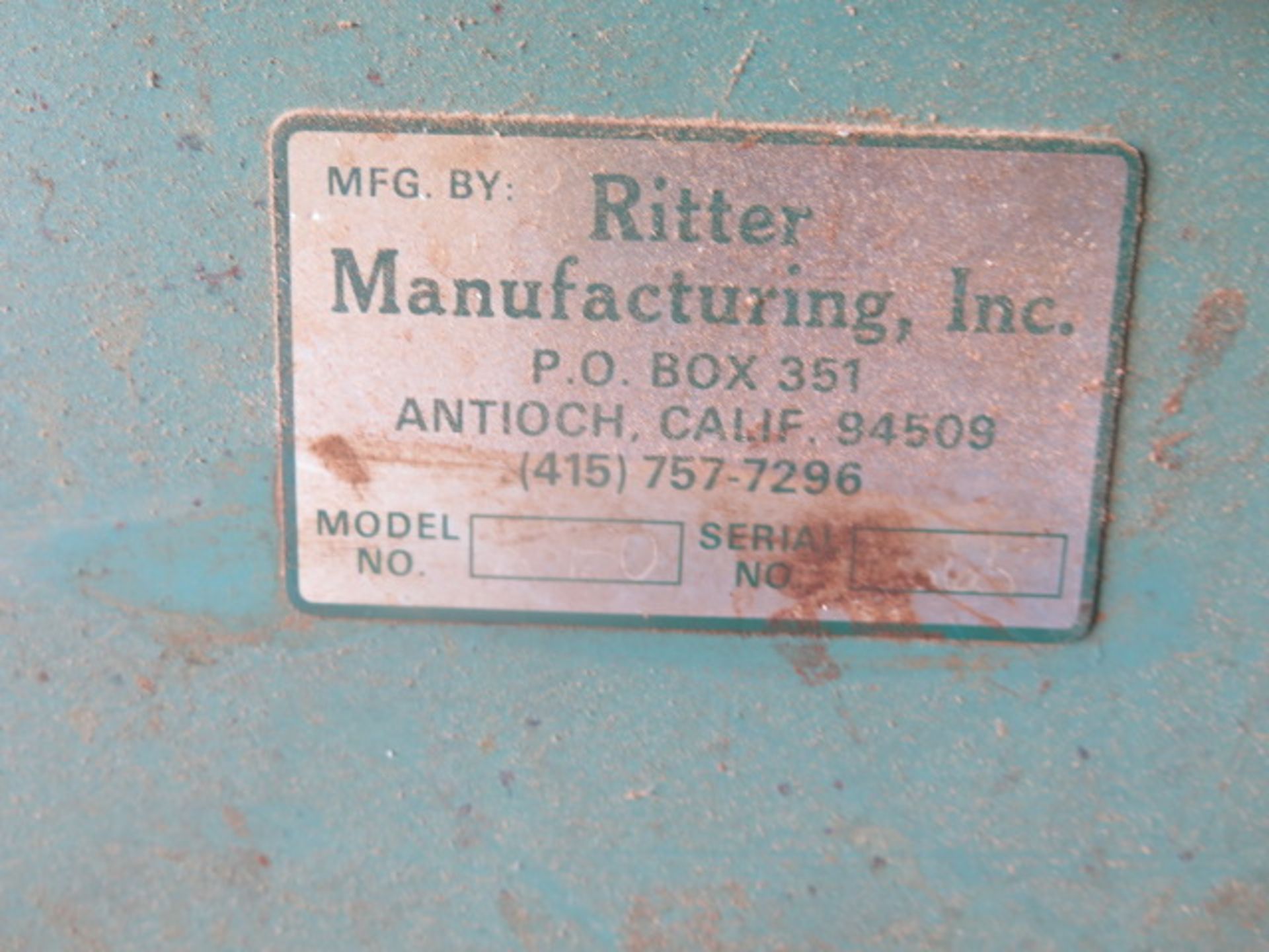 Ritter mdl. R-130 Single Spindle Horizontal Borer (SOLD AS-IS - NO WARRANTY) - Bild 8 aus 8