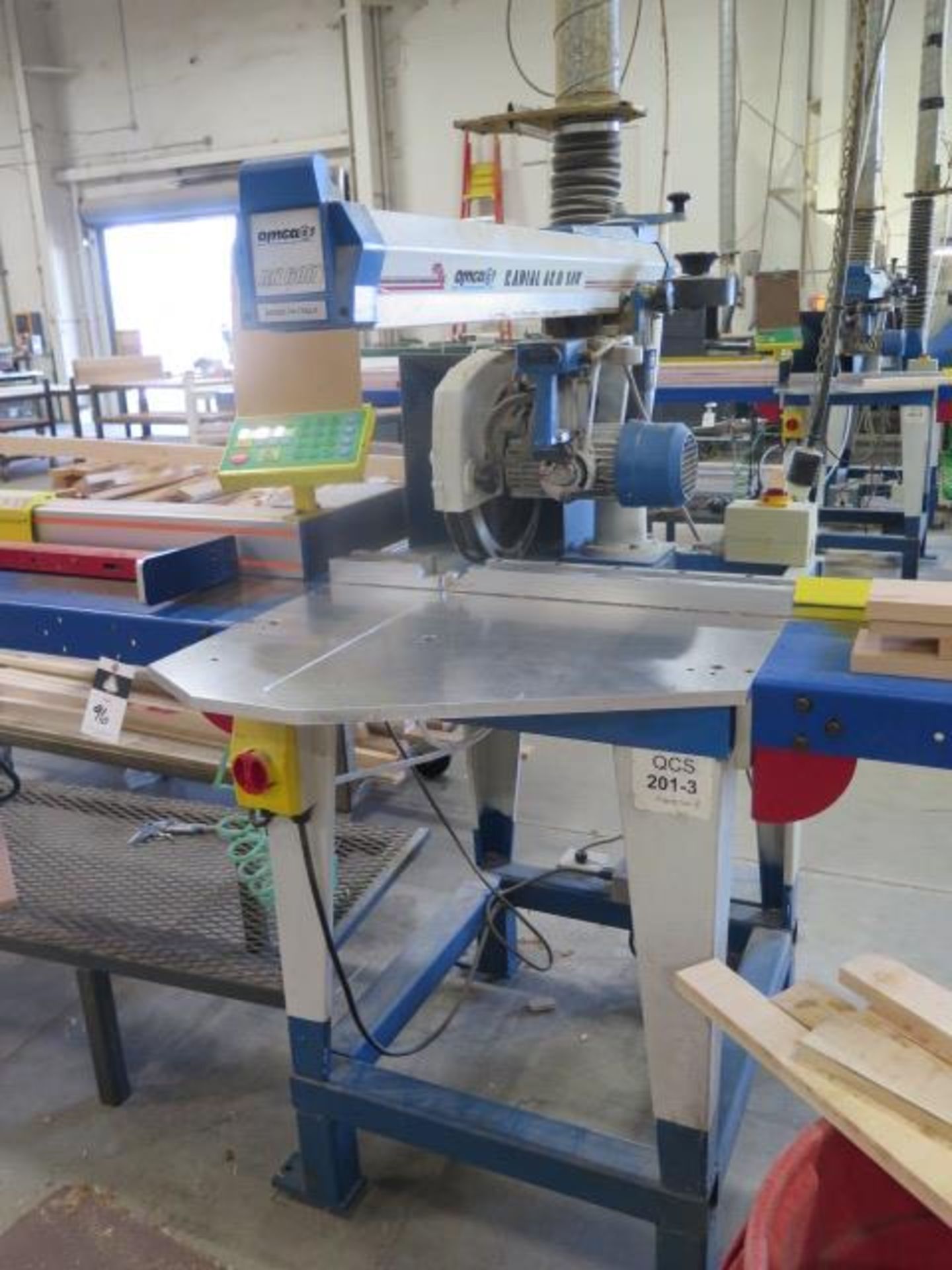 Omga 14” Radial Arm Saw w/ TigerStop 10‘ Programmable Stop System (SOLD AS-IS - NO WARRANTY) - Image 2 of 11