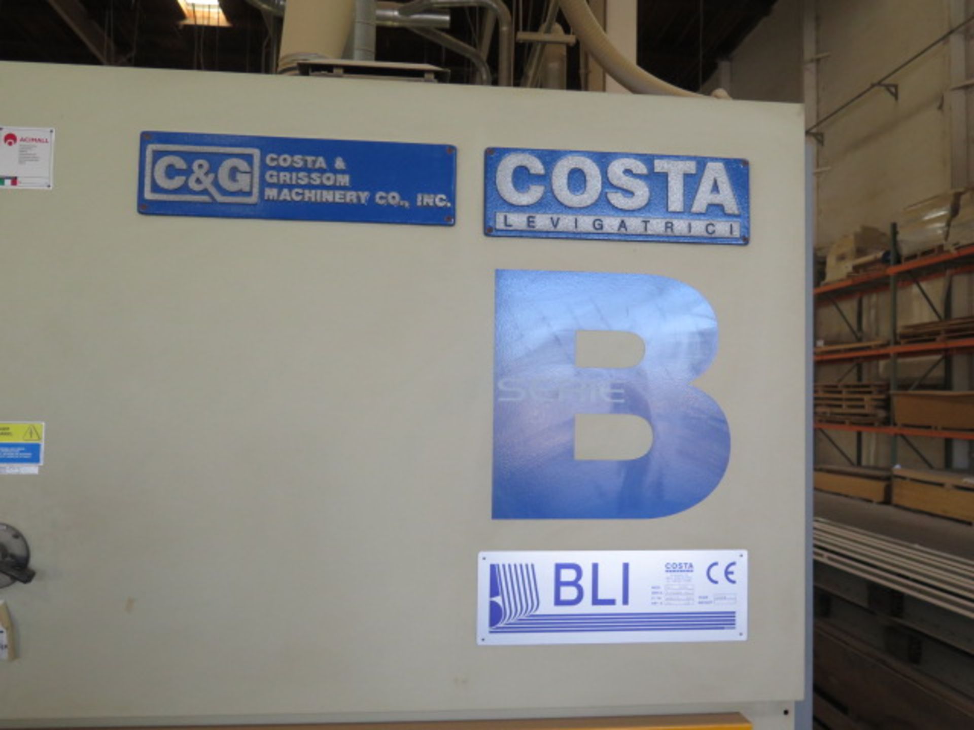 2004 Costa & Grissom BLI 1350 4-Head Cross & Longitudinal 54” Wide Belt Denibbing Sander, SOLD AS IS - Image 8 of 9