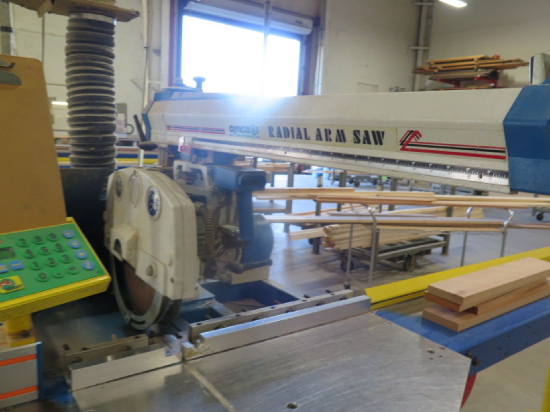 Omga 14” Radial Arm Saw w/ TigerStop 10‘ Programmable Stop System (SOLD AS-IS - NO WARRANTY) - Image 4 of 11