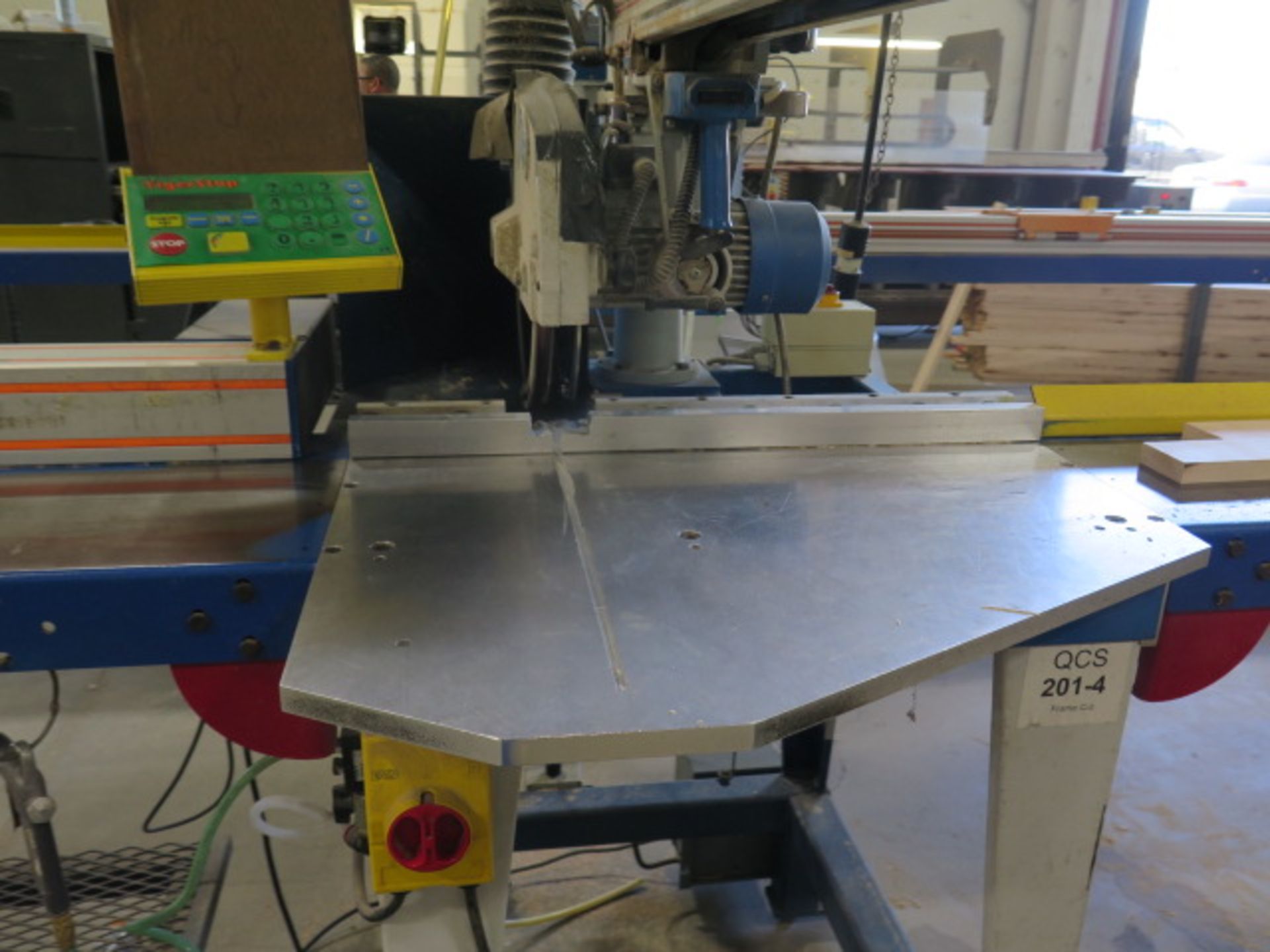 2005 Omga RN-600FM”US” 14” Radial Arm Saw s/n01-299055 w/TigerStop 10’ Programmable Stop, SOLD AS IS - Image 5 of 12