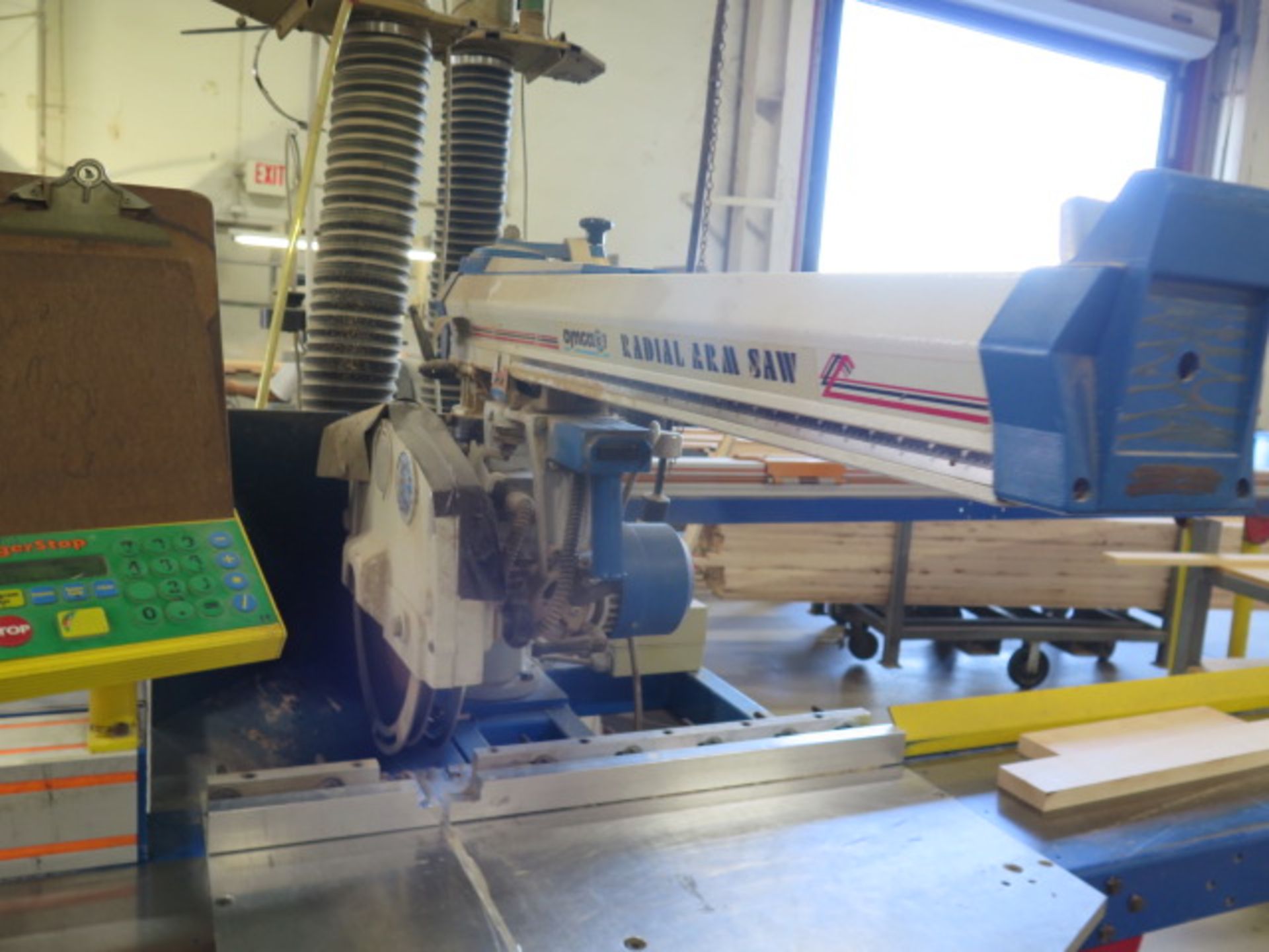 2005 Omga RN-600FM”US” 14” Radial Arm Saw s/n01-299055 w/TigerStop 10’ Programmable Stop, SOLD AS IS - Image 3 of 12