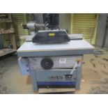 2008 Invicta TI-14 Spindle Shaper s/n 2372 w/3000-10,000 RPM, Kufo 4-Roll Power Feed Unit,SOLD AS IS