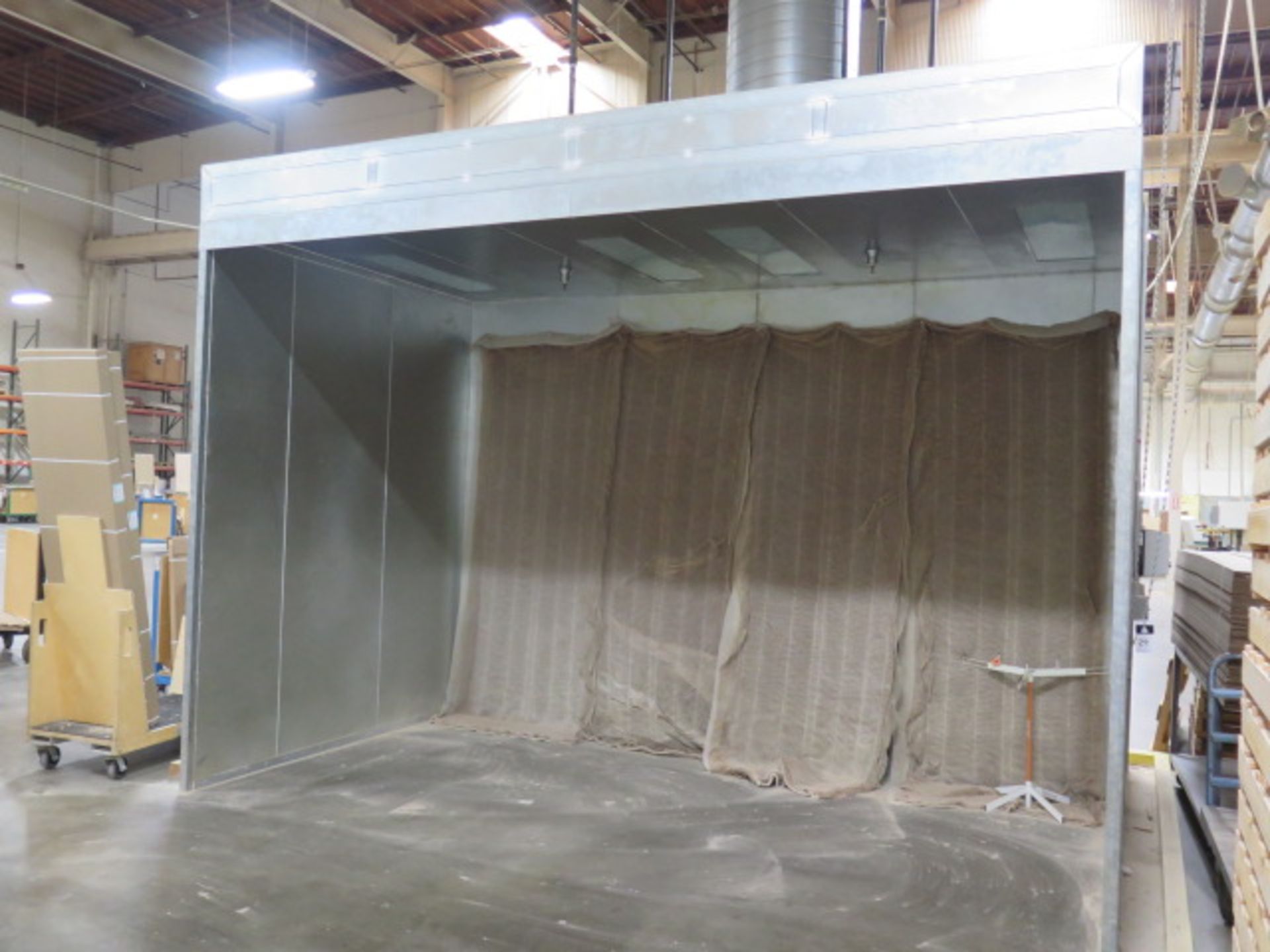 Paint Booth (NEW) 14’8” W x 9’6” H x 8’6” D w/ Blower and Lights (SOLD AS-IS - NO WARRANTY) - Image 2 of 10