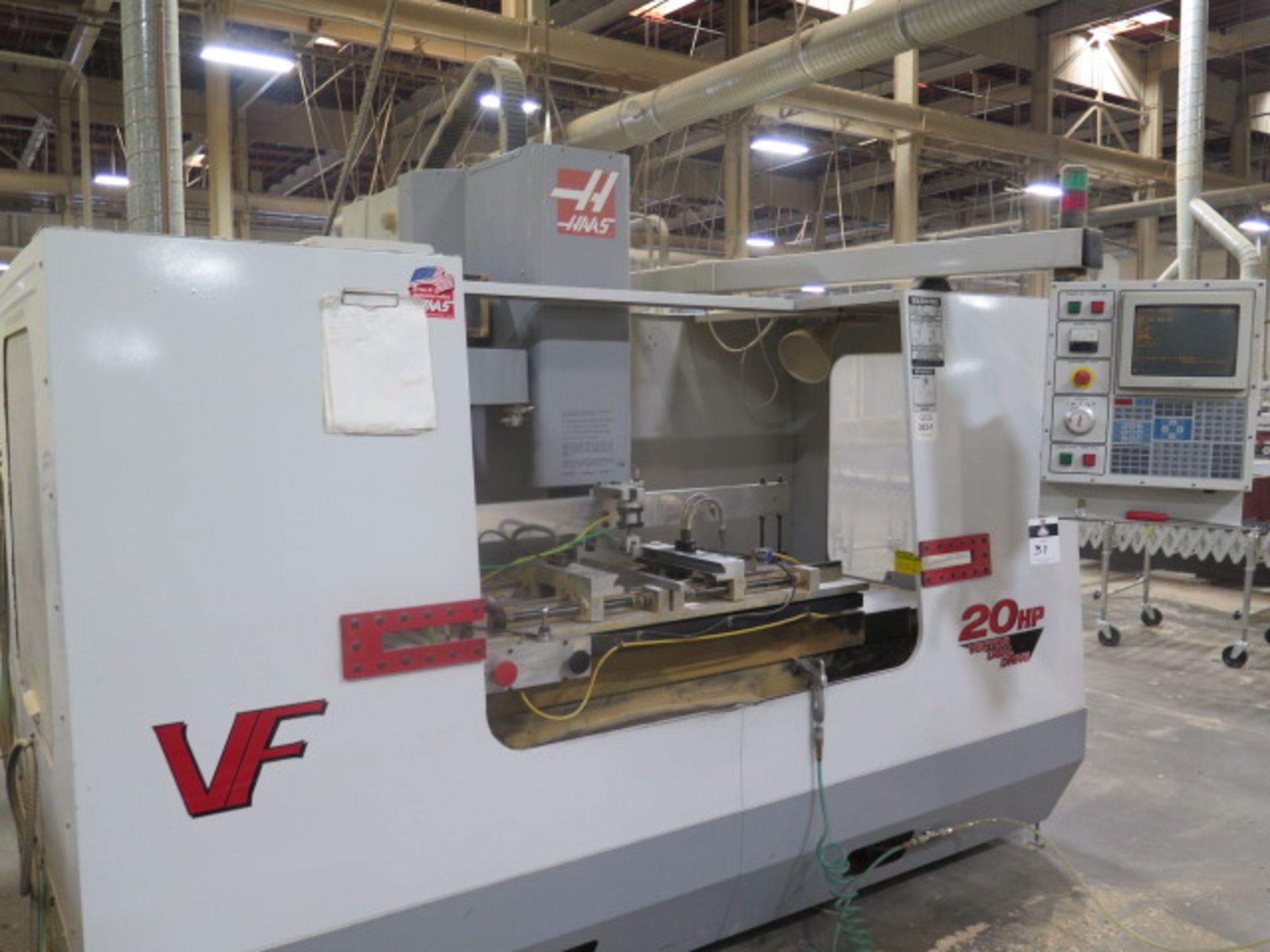 2000 Haas VF-3 CNC VMC s/n 19712 w/ Haas Controls, 20-Station ATC, CAT-40,NO COOLER TANK, SOLD AS IS - Bild 3 aus 17