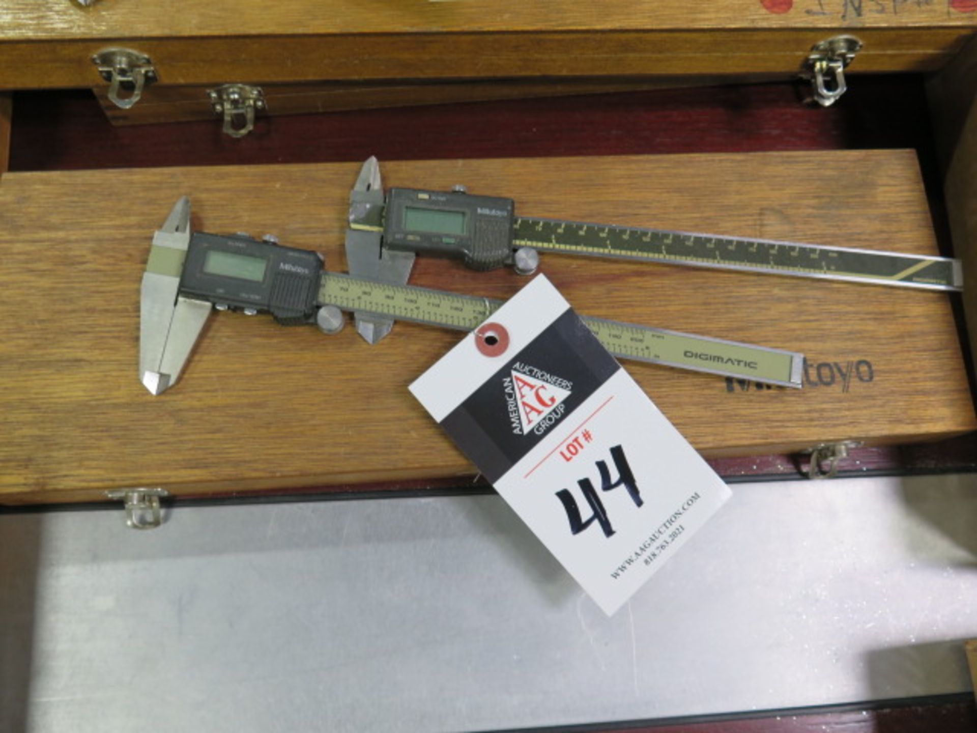 Mitutoyo 8" Digital Calipers (2) and 12" Dial Caliper (SOLD AS-IS - NO WARRANTY)