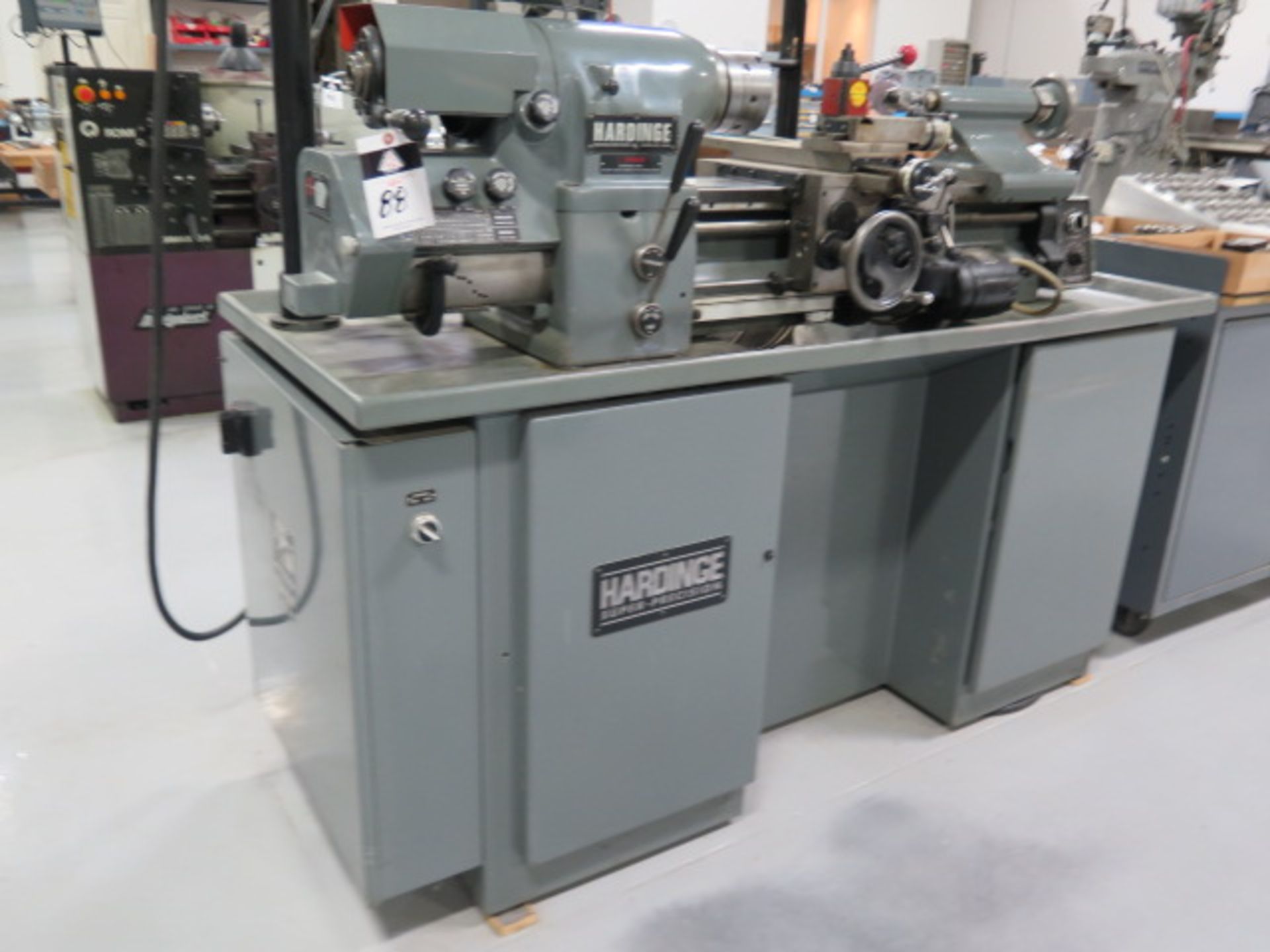 Hardinge HLV-H Wide-Bed Tool Room Lathe s/n HLV-H-14876-T w/ Acu-Rite Master-TP Prog DRO, SOLD AS IS - Image 3 of 21