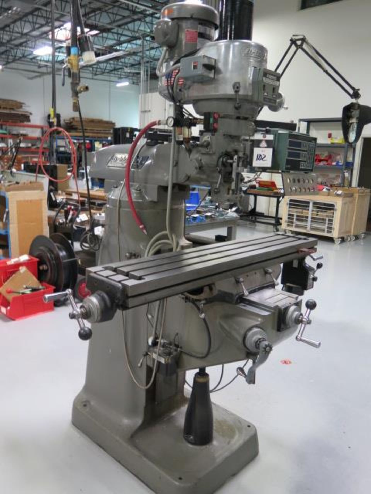 Bridgeport Vertical Mill s/n 259829 w/ Acu-Rite MillMate Programmable DRO, 2Hp Motor, SOLD AS IS - Image 3 of 16