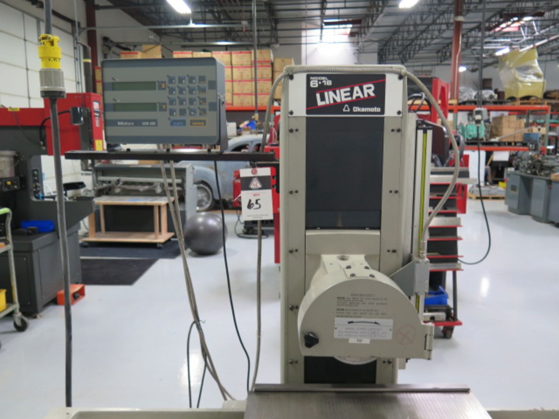 Okamoto “6-18 LINEAR” 6” x 18” Surface Grinder s/n 4469 w/ Mitutoyo UDR-220 Program DRO, SOLD AS IS - Image 4 of 15
