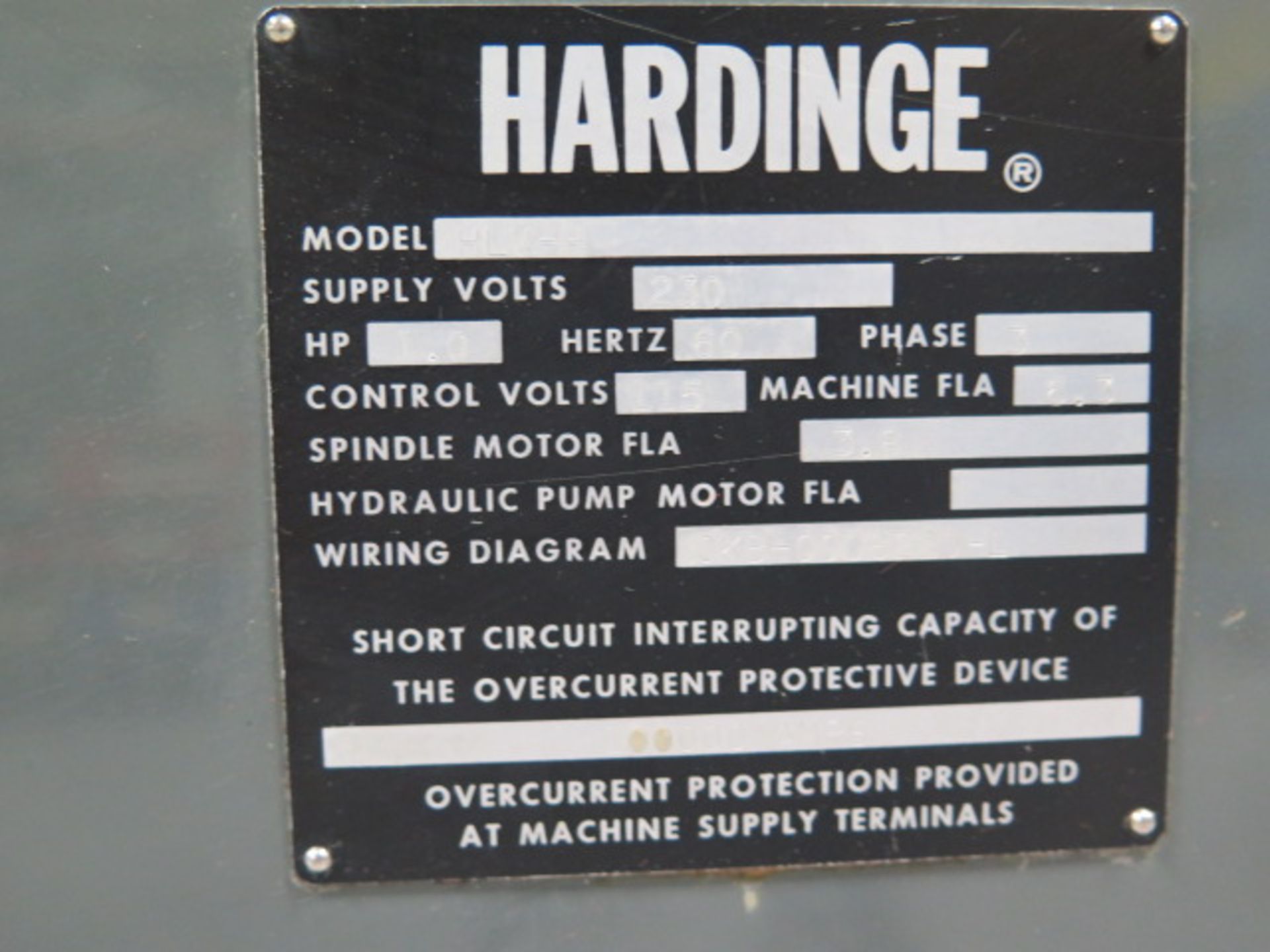 Hardinge HLV-H Wide-Bed Tool Room Lathe s/n HLV-H-14876-T w/ Acu-Rite Master-TP Prog DRO, SOLD AS IS - Image 20 of 21