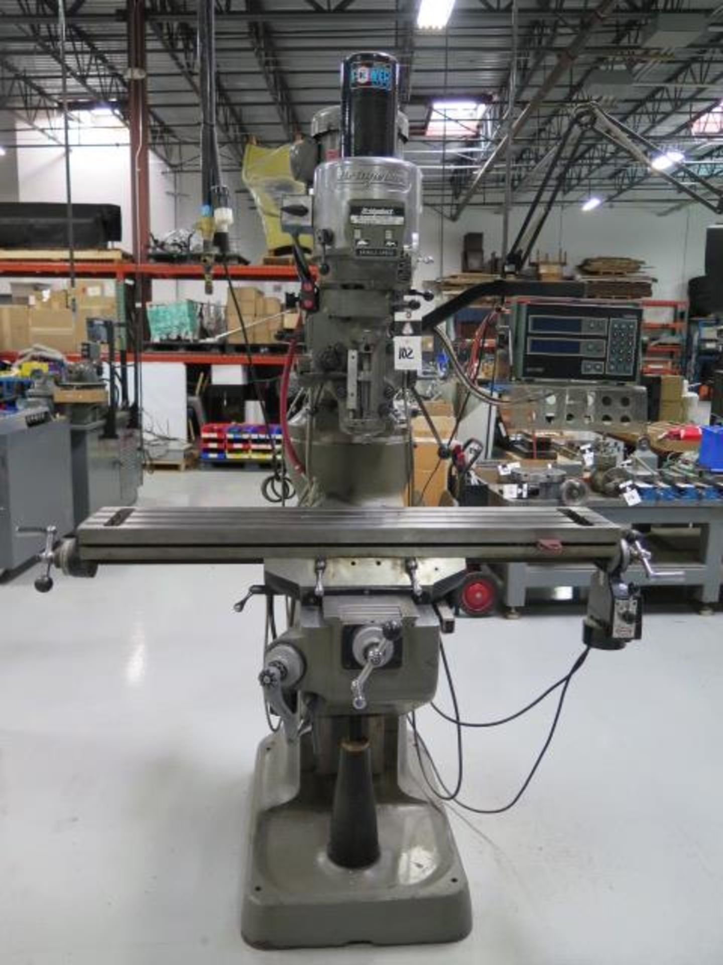 Bridgeport Vertical Mill s/n 259829 w/ Acu-Rite MillMate Programmable DRO, 2Hp Motor, SOLD AS IS