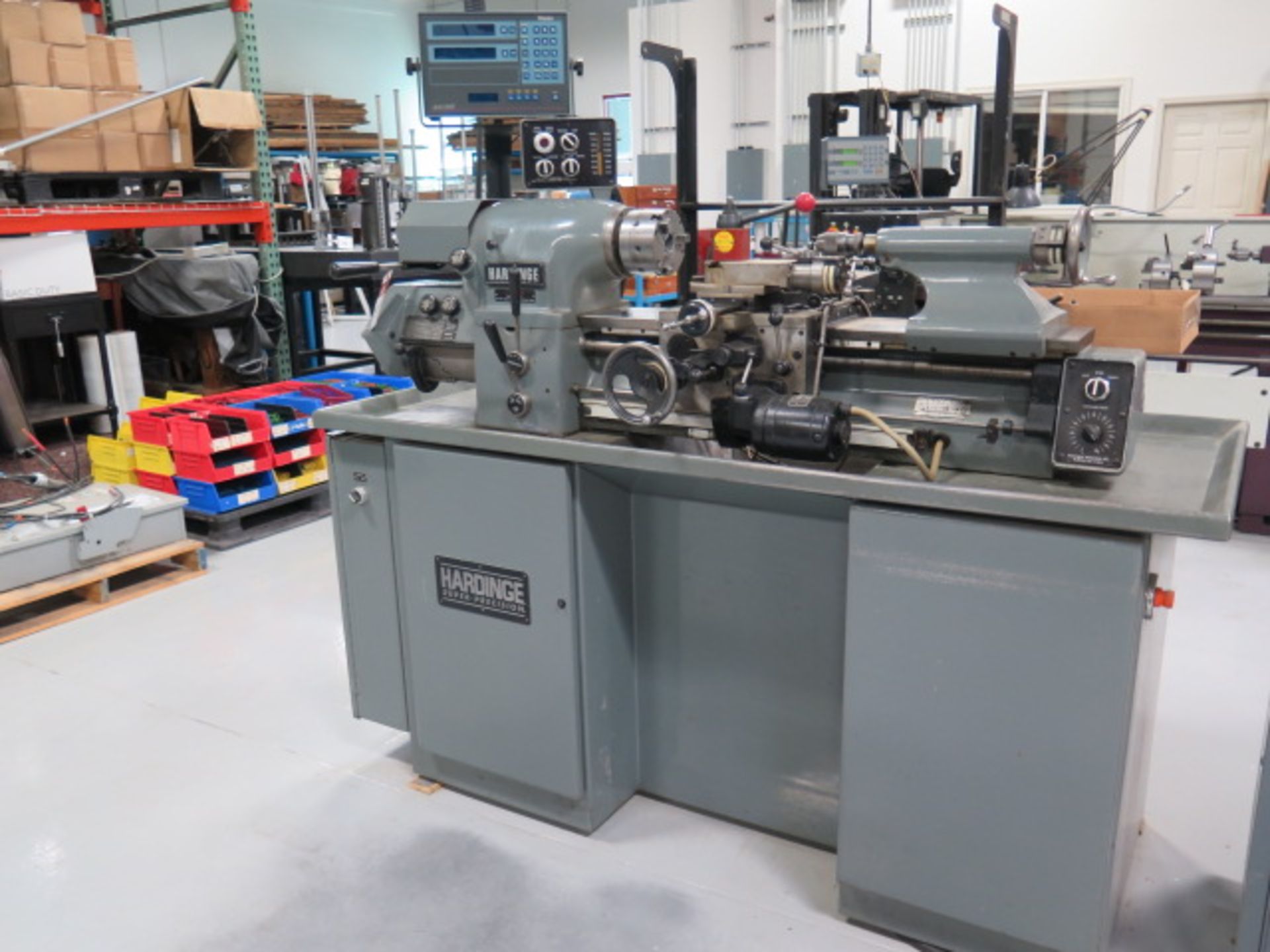 Hardinge HLV-H Wide-Bed Tool Room Lathe s/n HLV-H-14876-T w/ Acu-Rite Master-TP Prog DRO, SOLD AS IS - Image 2 of 21
