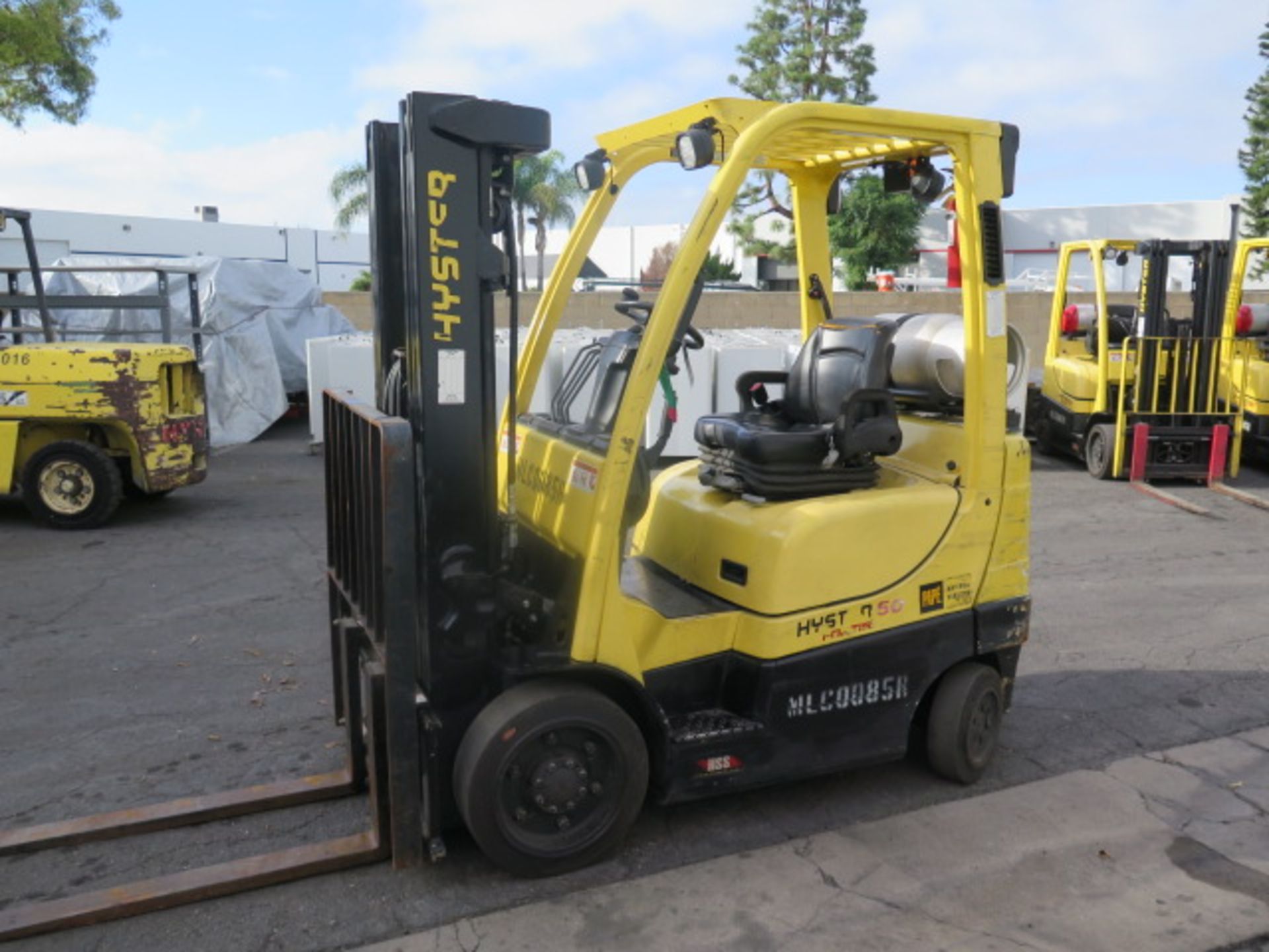 2016 Hyster S50FT 5000 Lb Cap LPG Forklift s/n H187V05054P, 3-Stage Mast, 189” Lift, SOLD AS IS