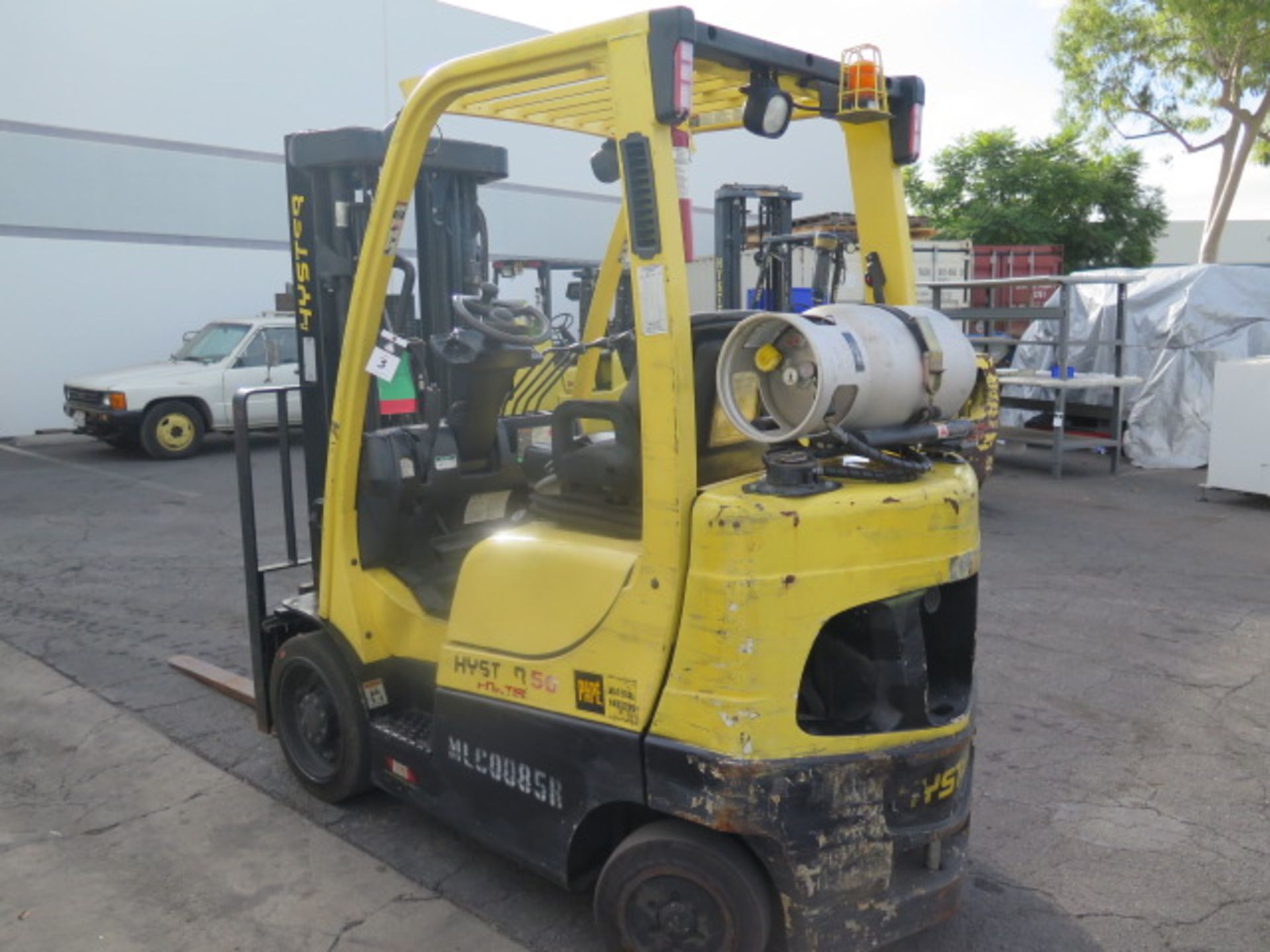 2016 Hyster S50FT 5000 Lb Cap LPG Forklift s/n H187V05054P, 3-Stage Mast, 189” Lift, SOLD AS IS - Image 4 of 19