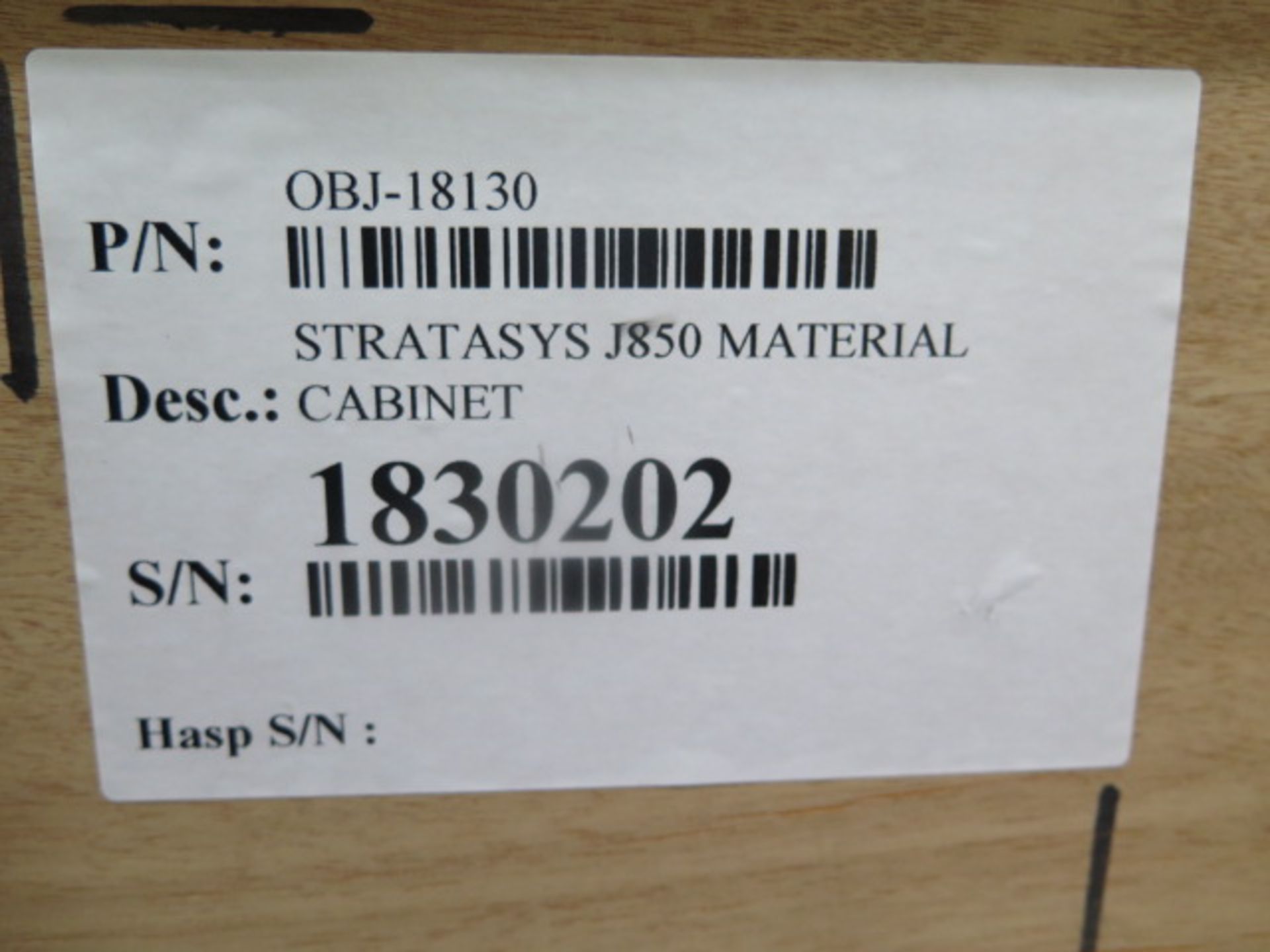 Stratasys OBJ18130 Duplex Material Cabinet s/n 183202 (NEW IN CRATE For J850 3D Printers) SOLD AS IS - Image 7 of 9