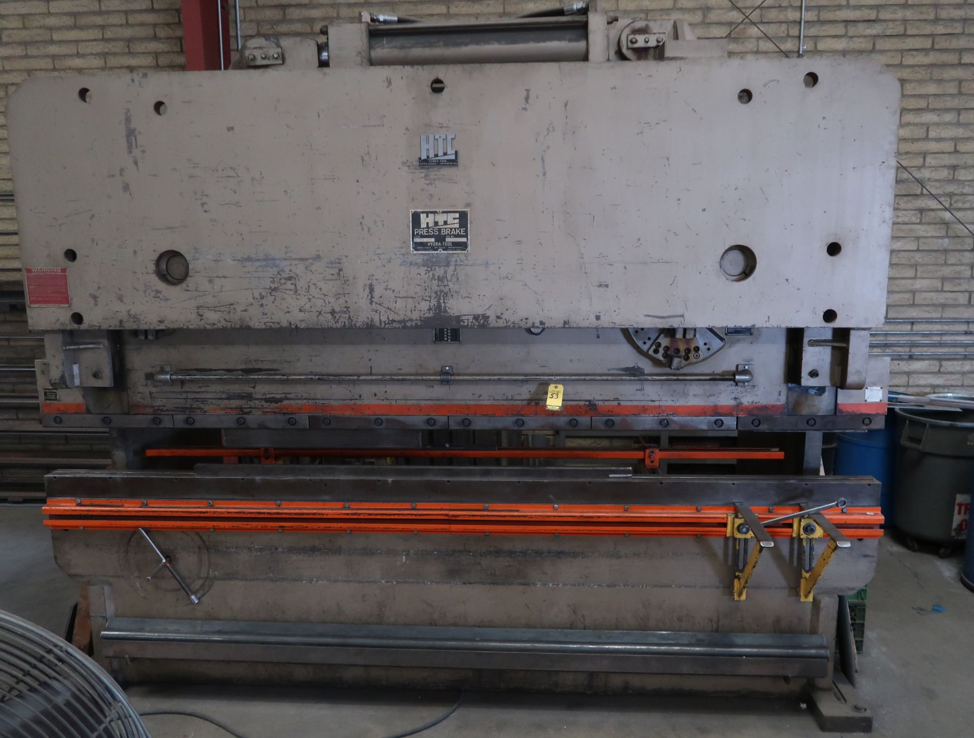 HTC 12' X 200-TON HYDRAULIC PRESS BRAKE, MDL. 200-12H, SN. 2852541 W/SET OF DIES